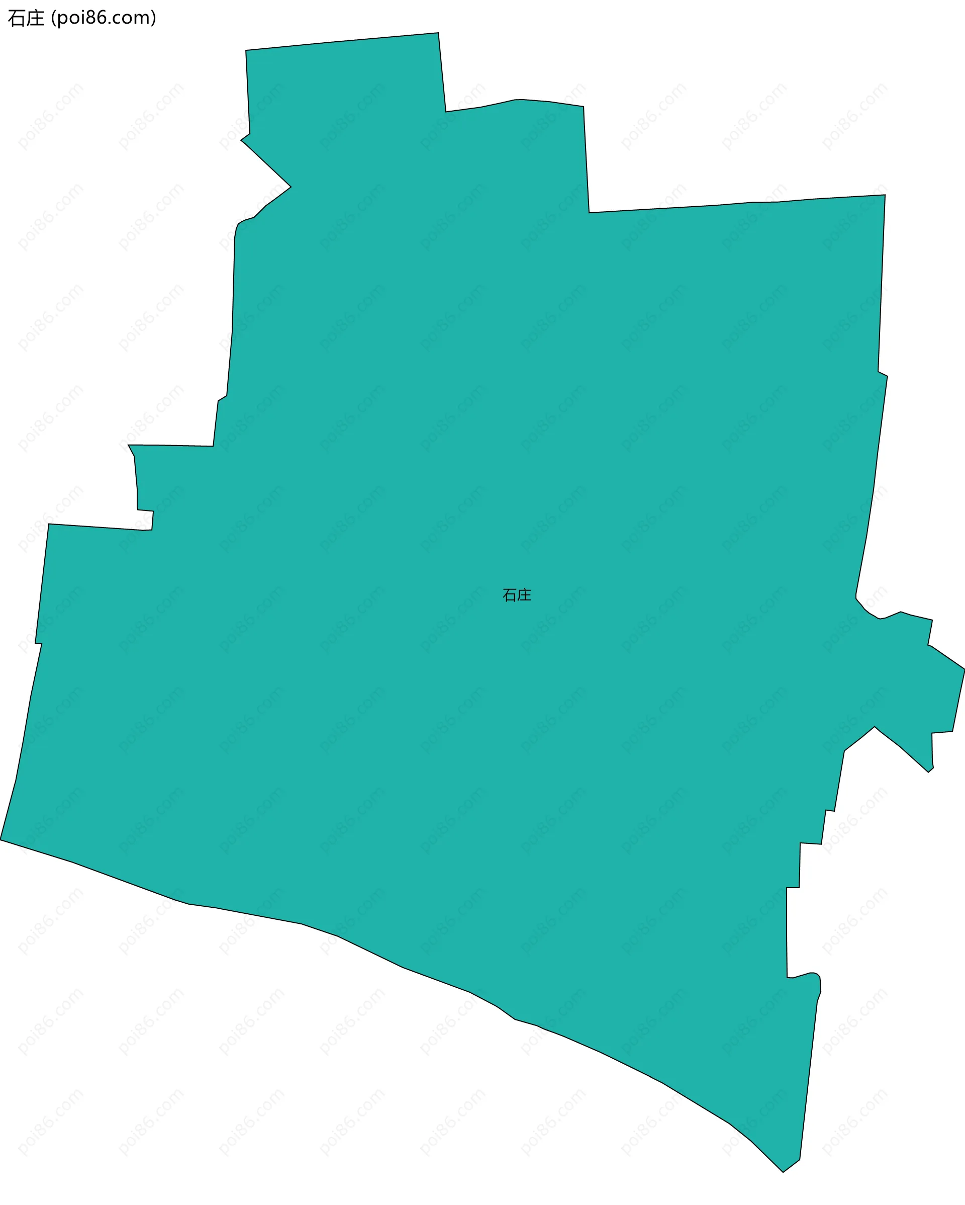 石庄边界地图