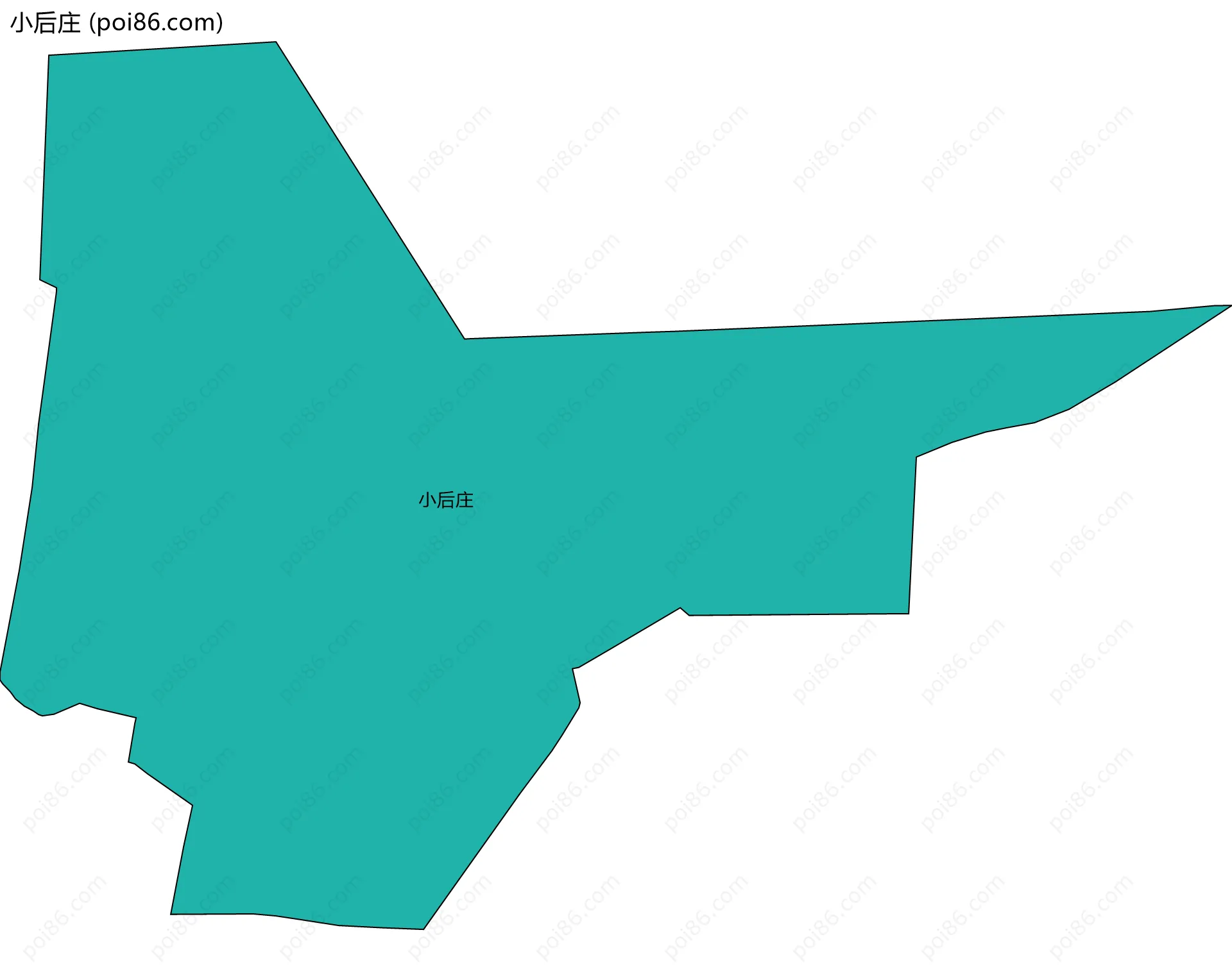 小后庄边界地图