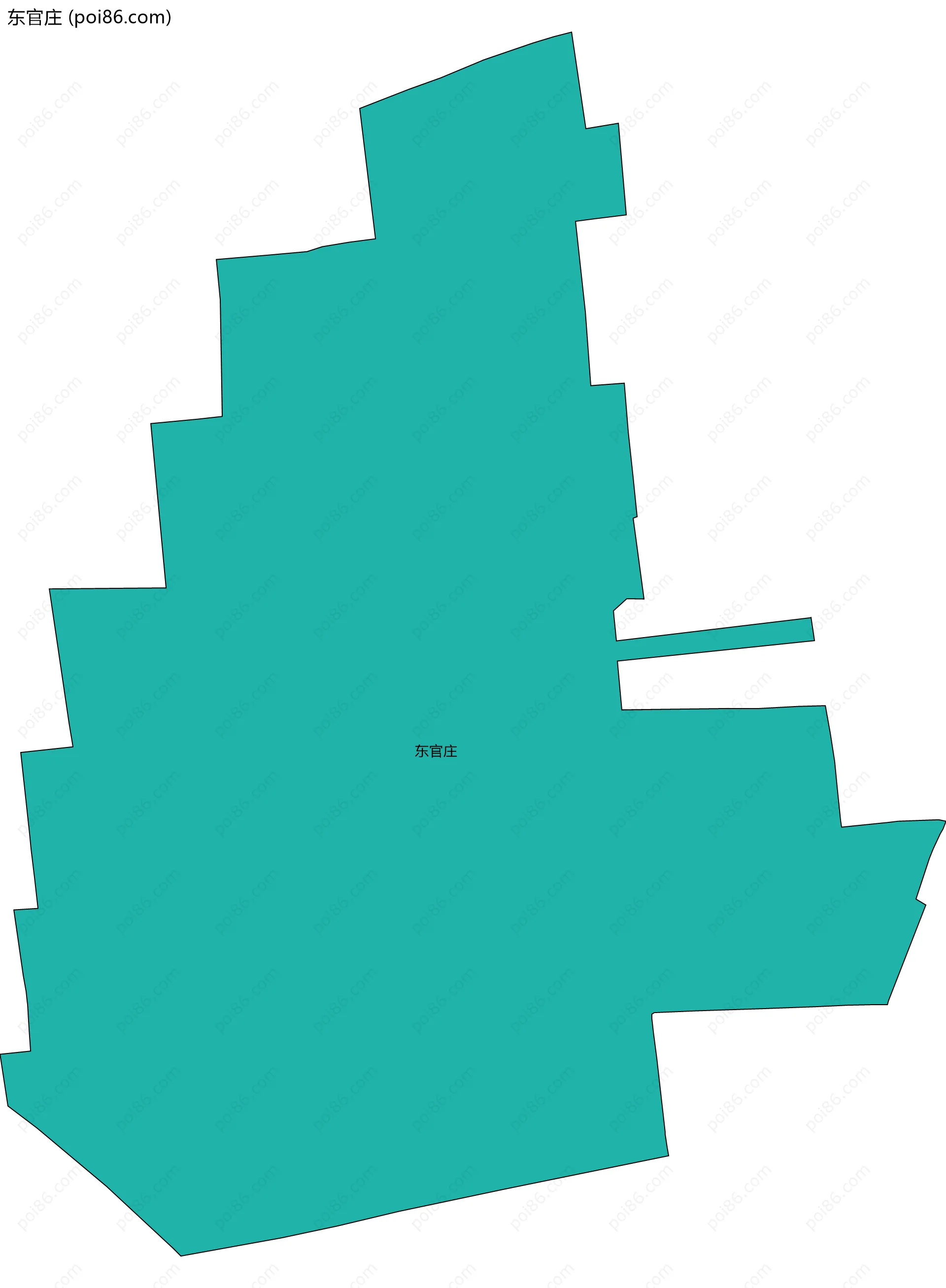 东官庄边界地图