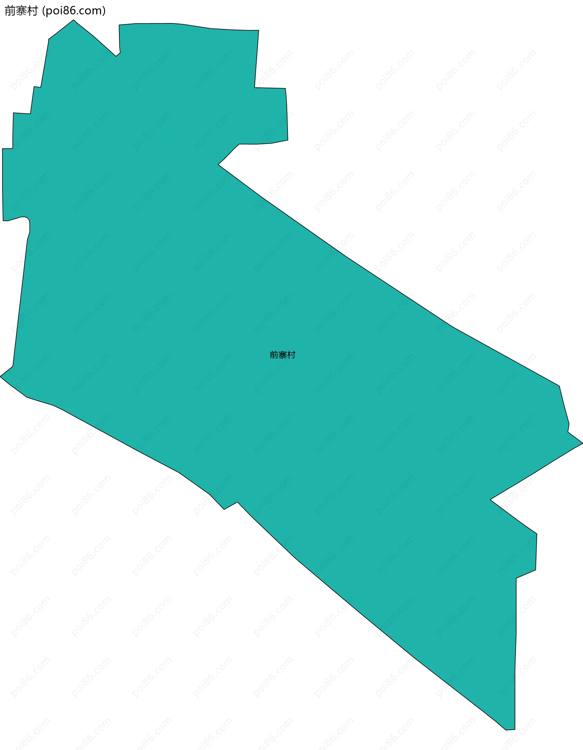 前寨村边界地图