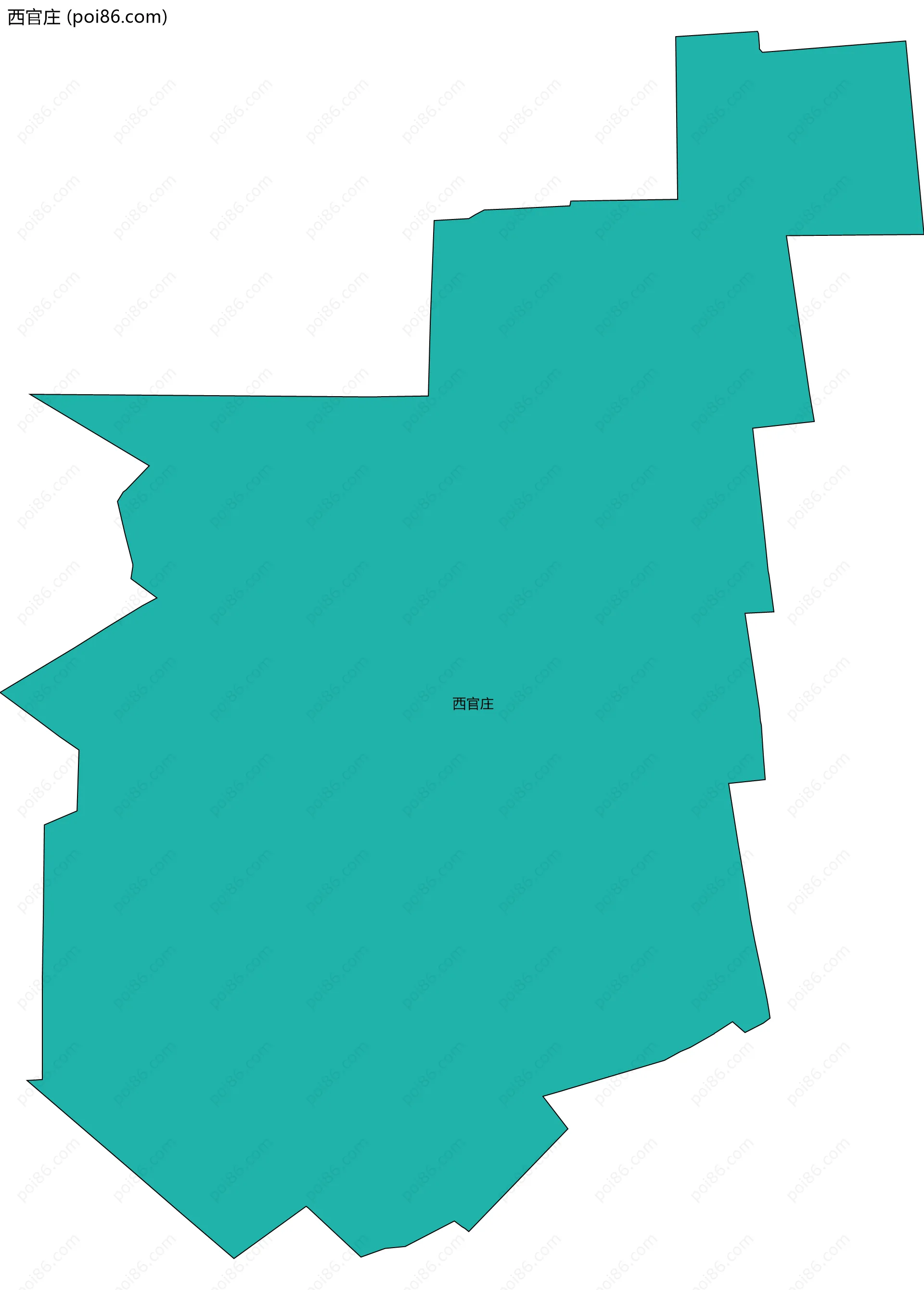 西官庄边界地图