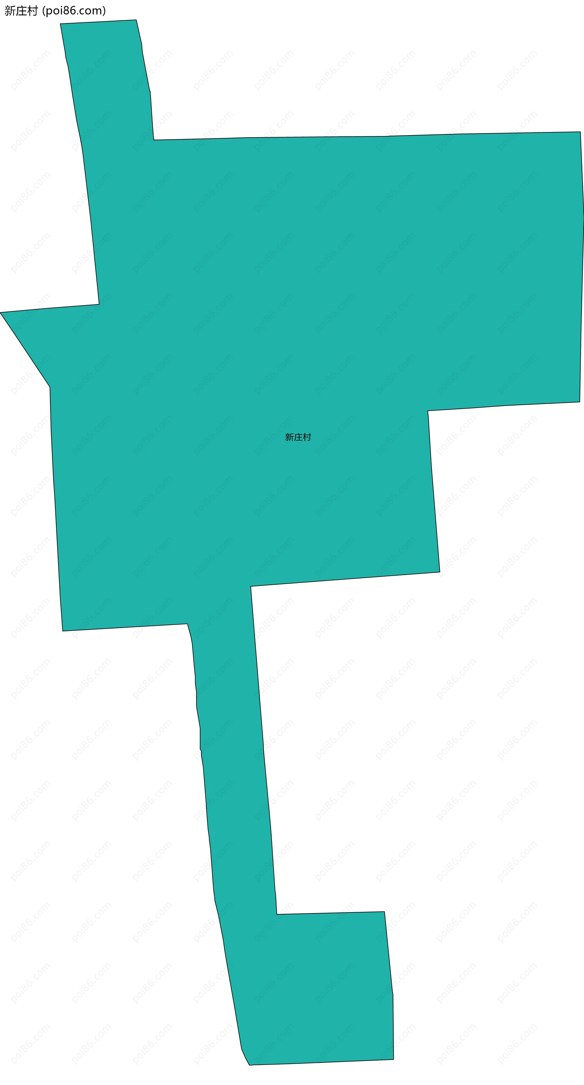 新庄村边界地图