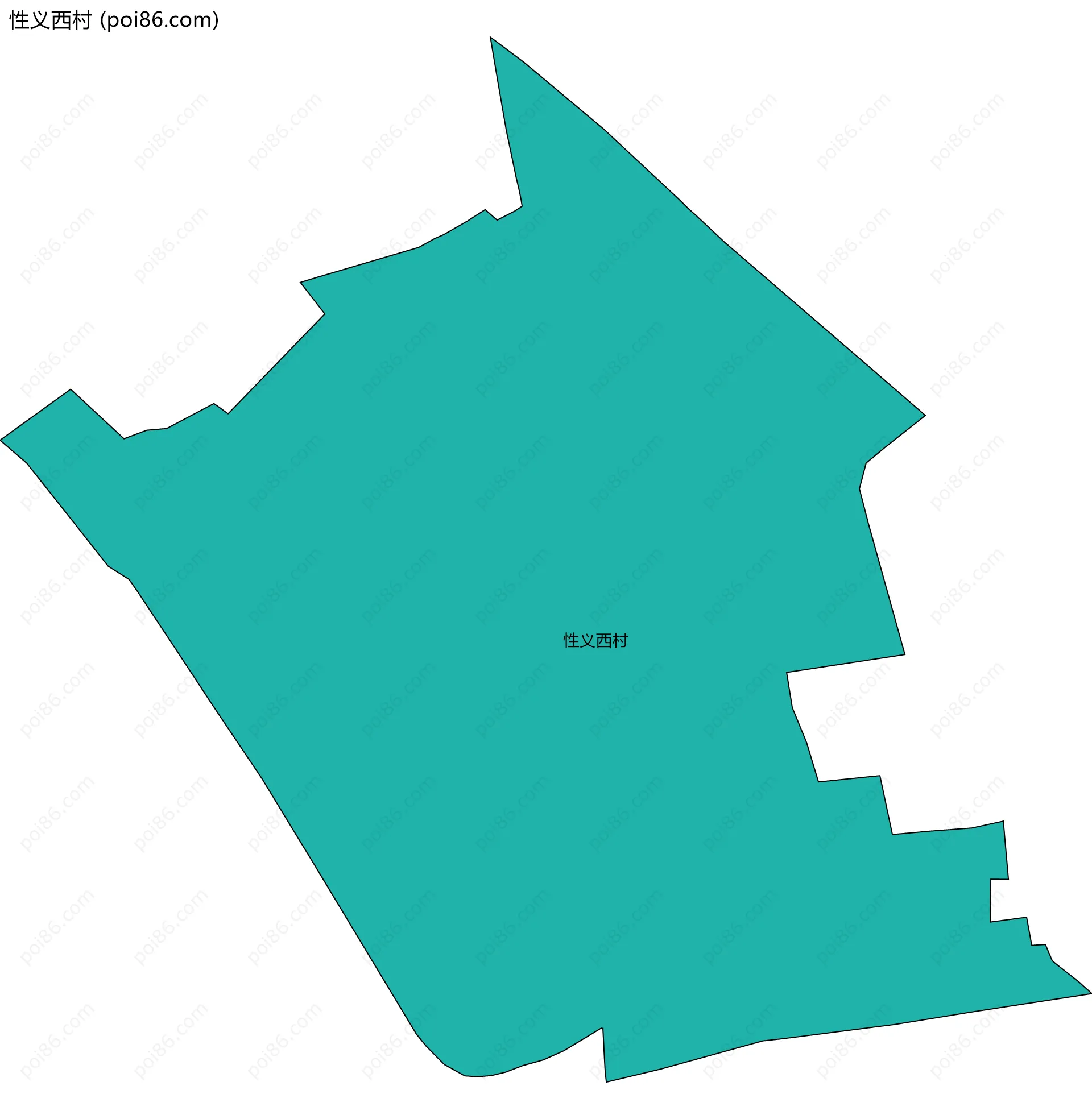 性义西村边界地图