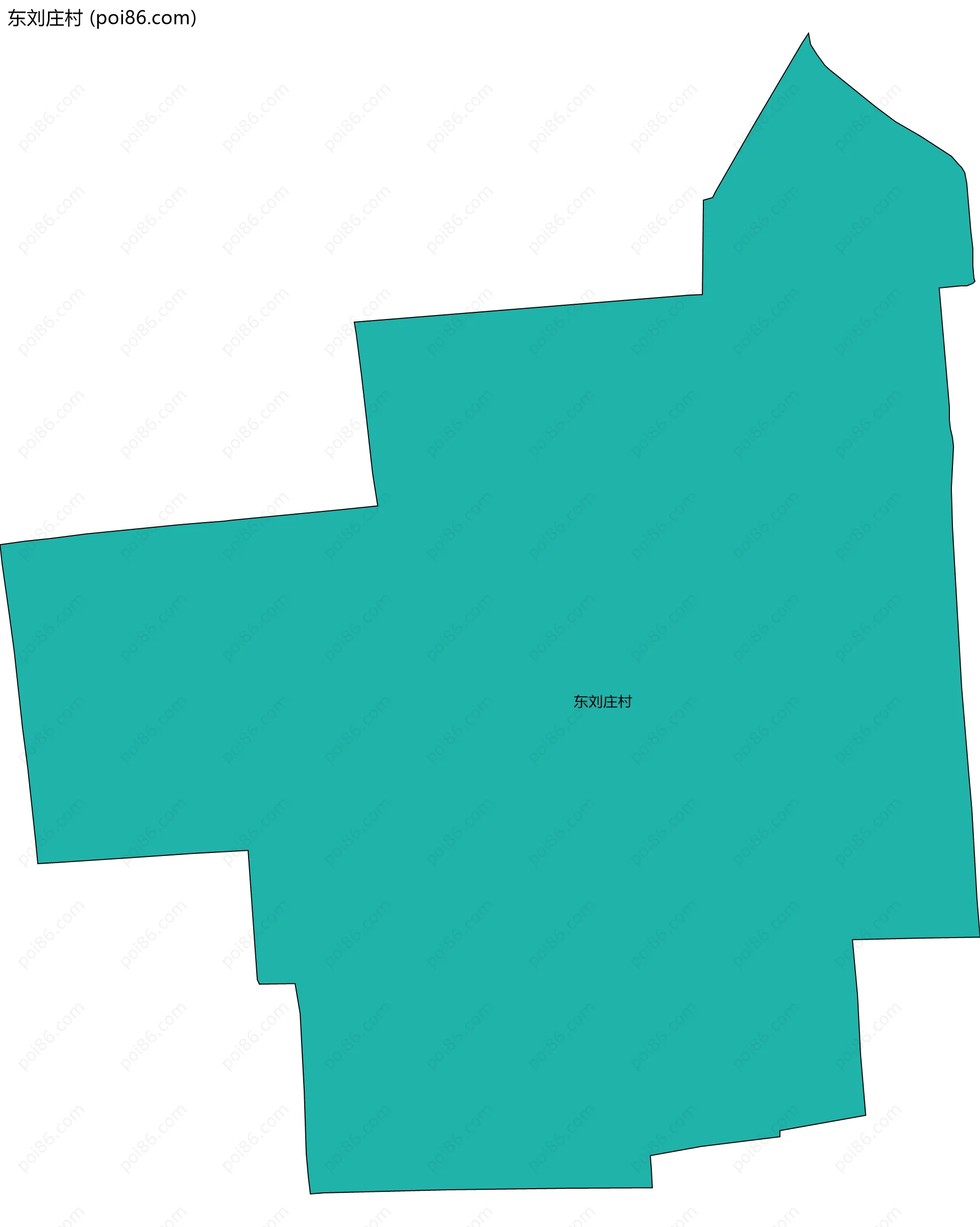 东刘庄村边界地图