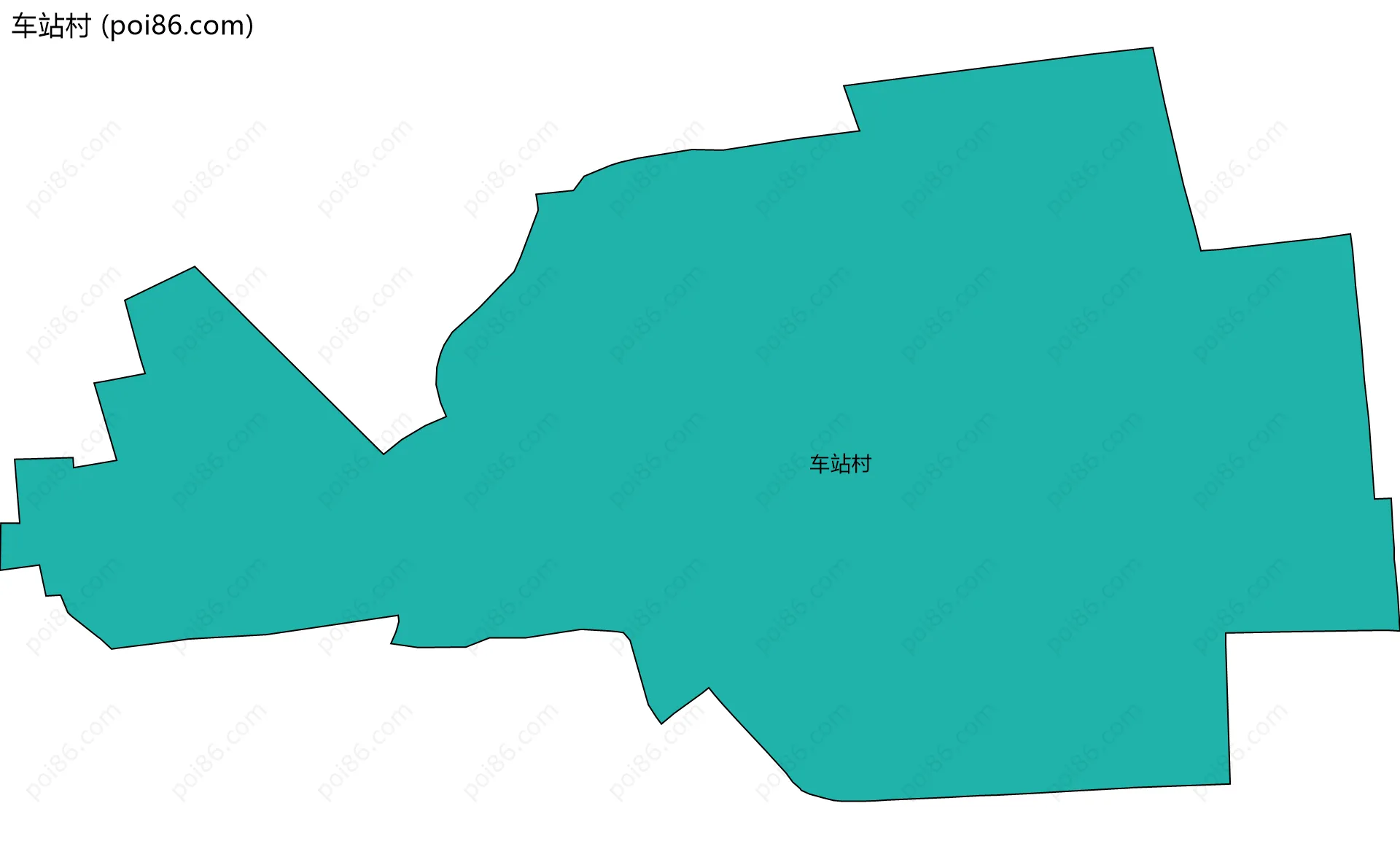 车站村边界地图