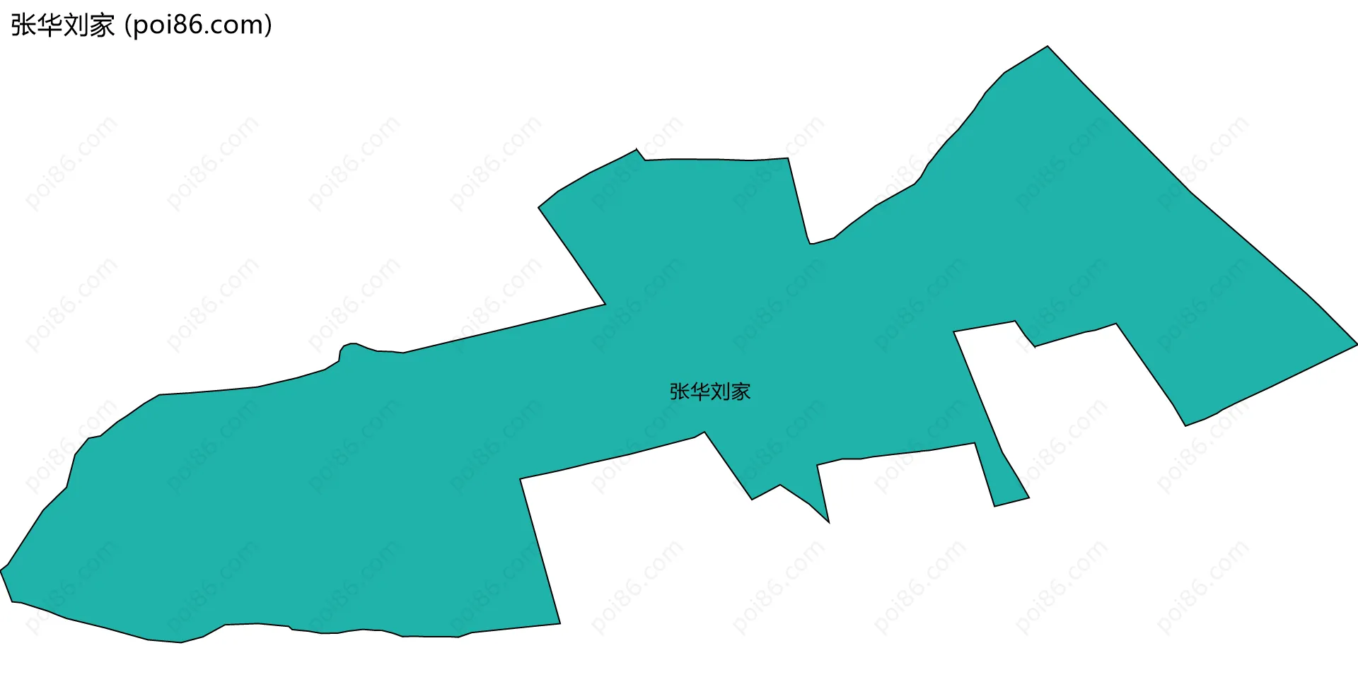 张华刘家边界地图