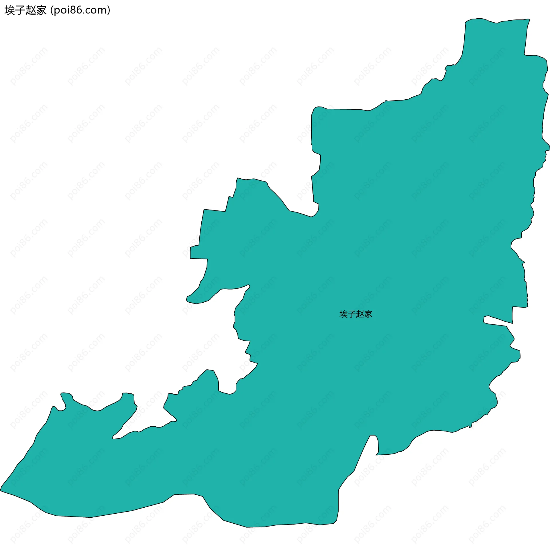 埃子赵家边界地图