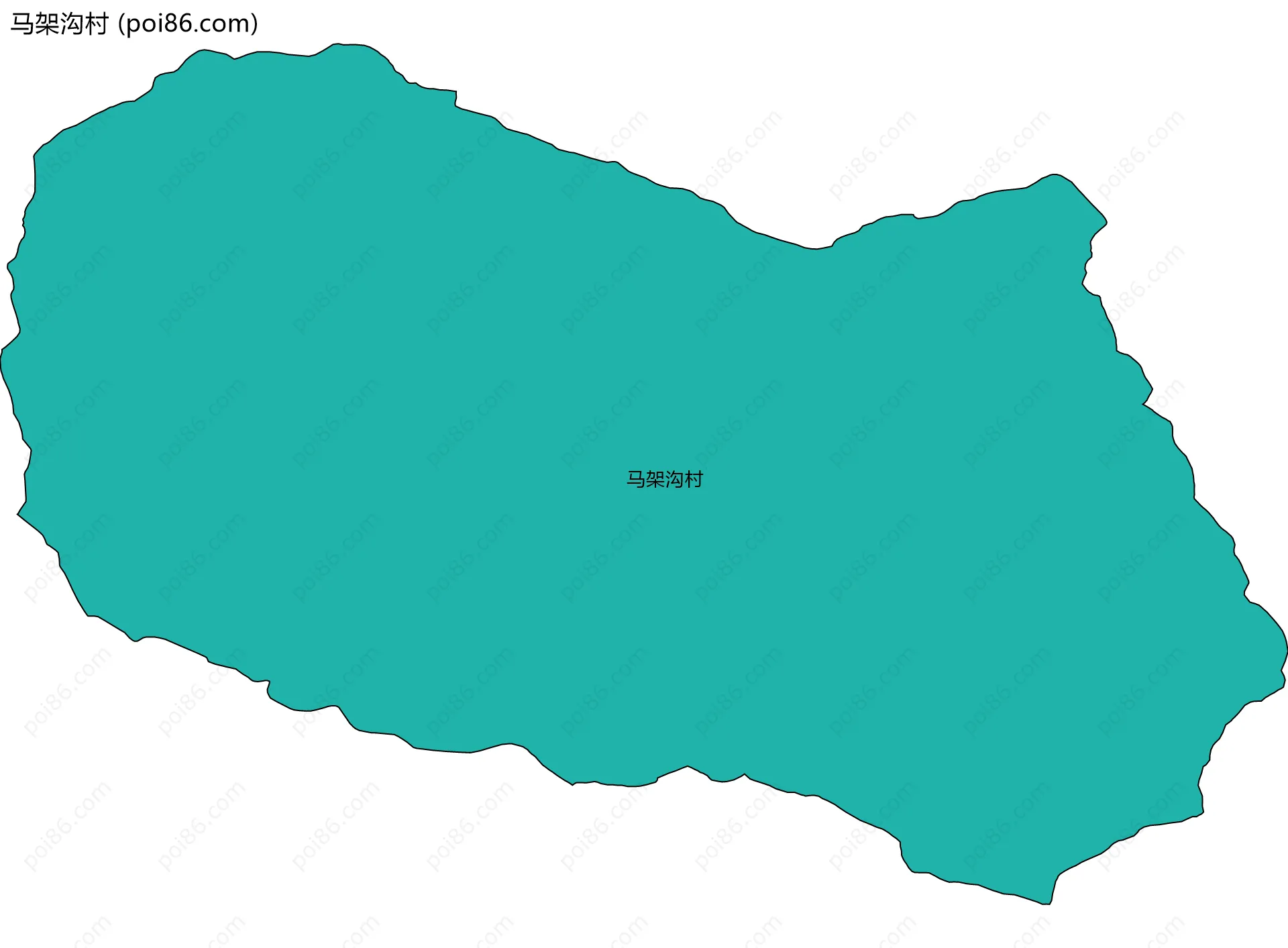 马架沟村边界地图