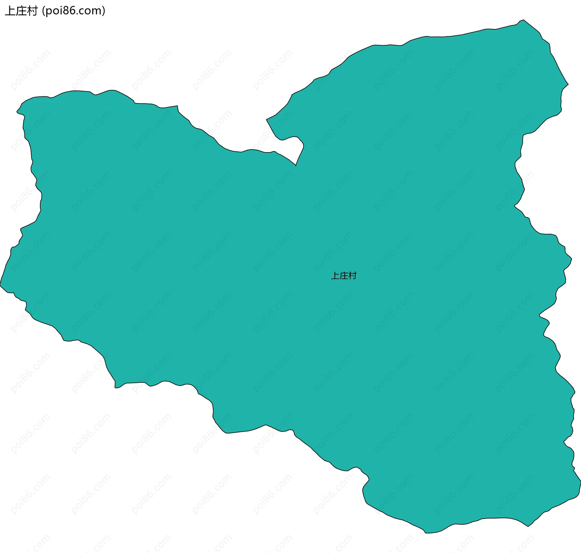 上庄村边界地图