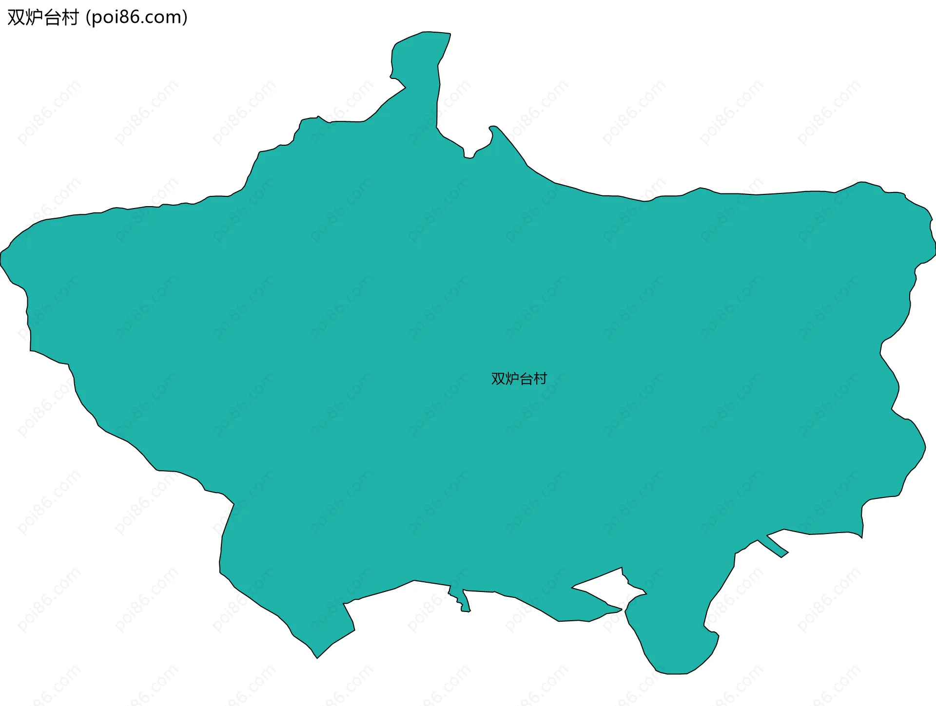 双炉台村边界地图