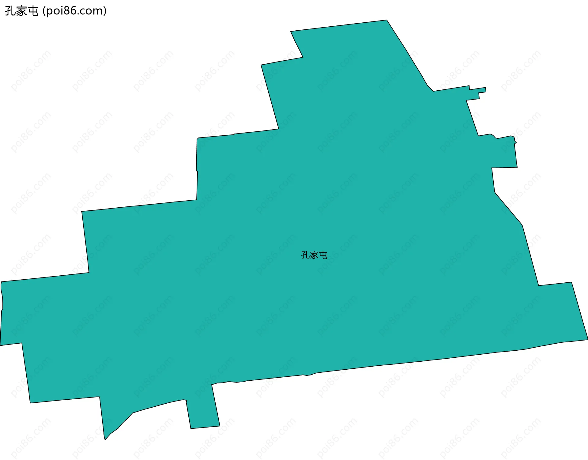 孔家屯边界地图