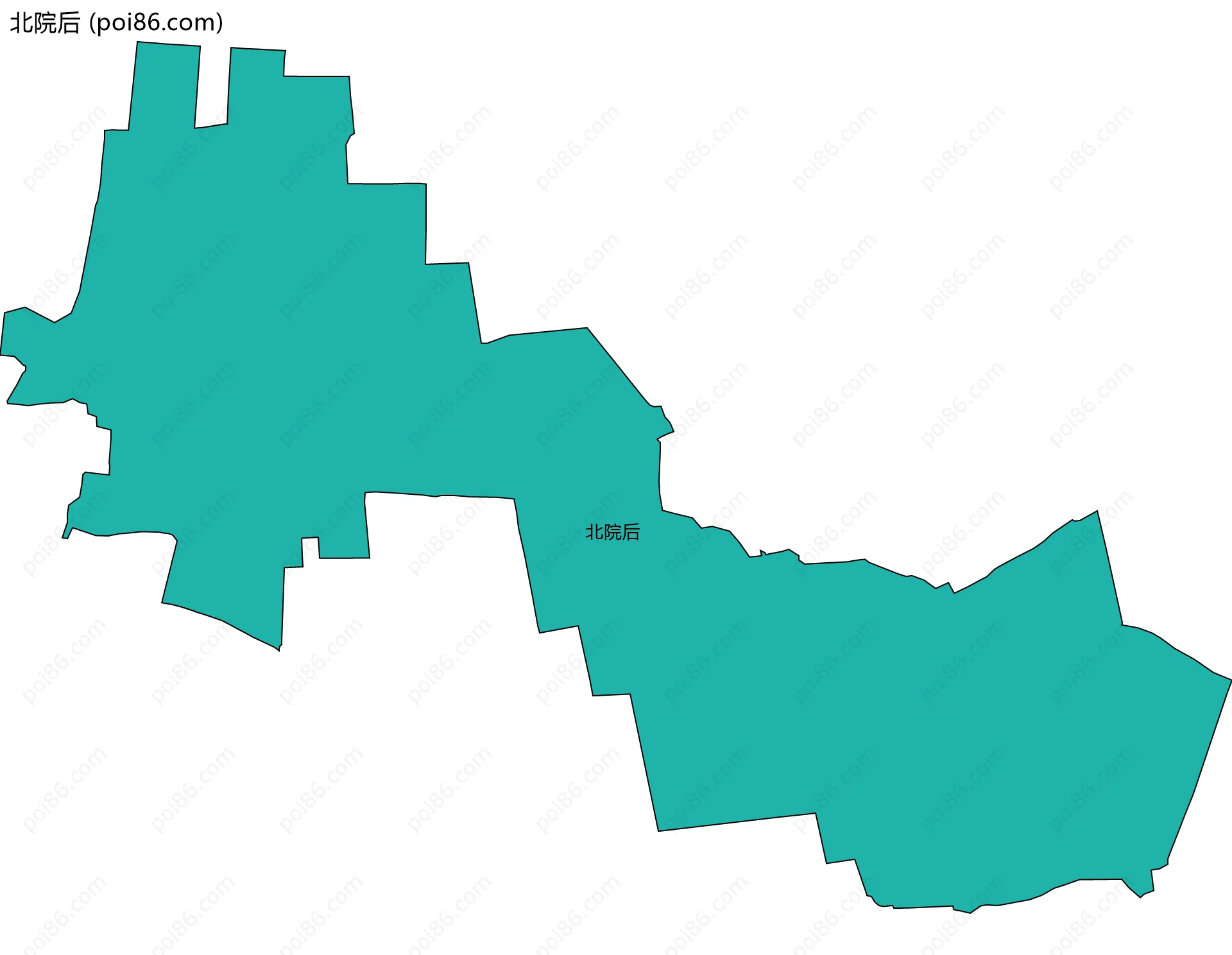 北院后边界地图