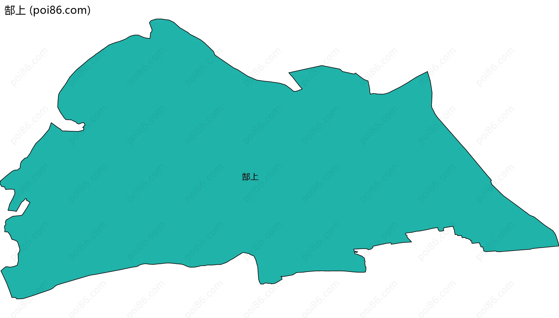 郜上边界地图