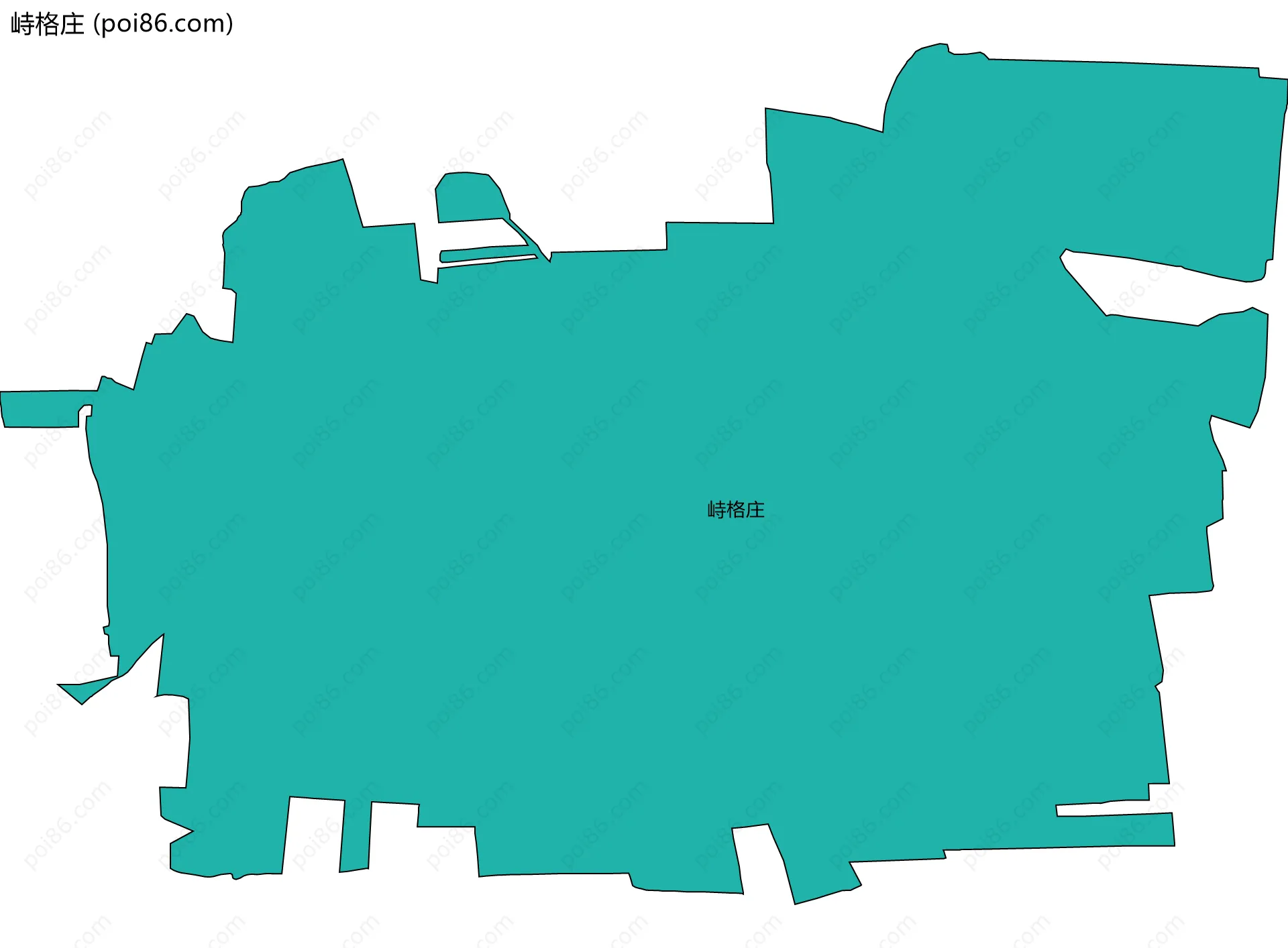 峙格庄边界地图