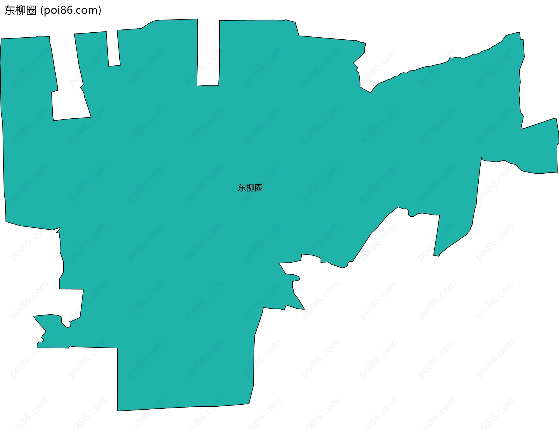 东柳圈边界地图