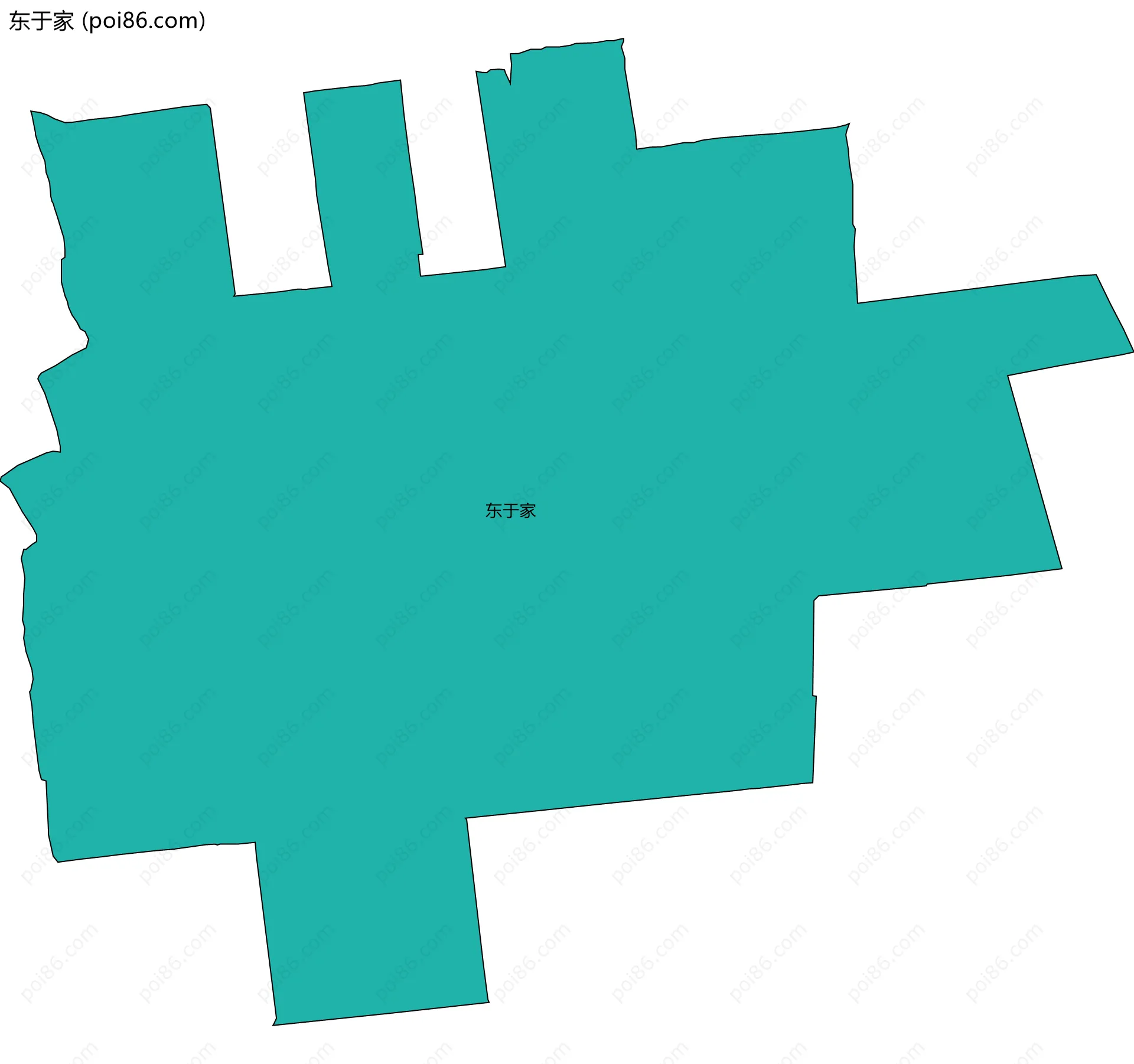 东于家边界地图