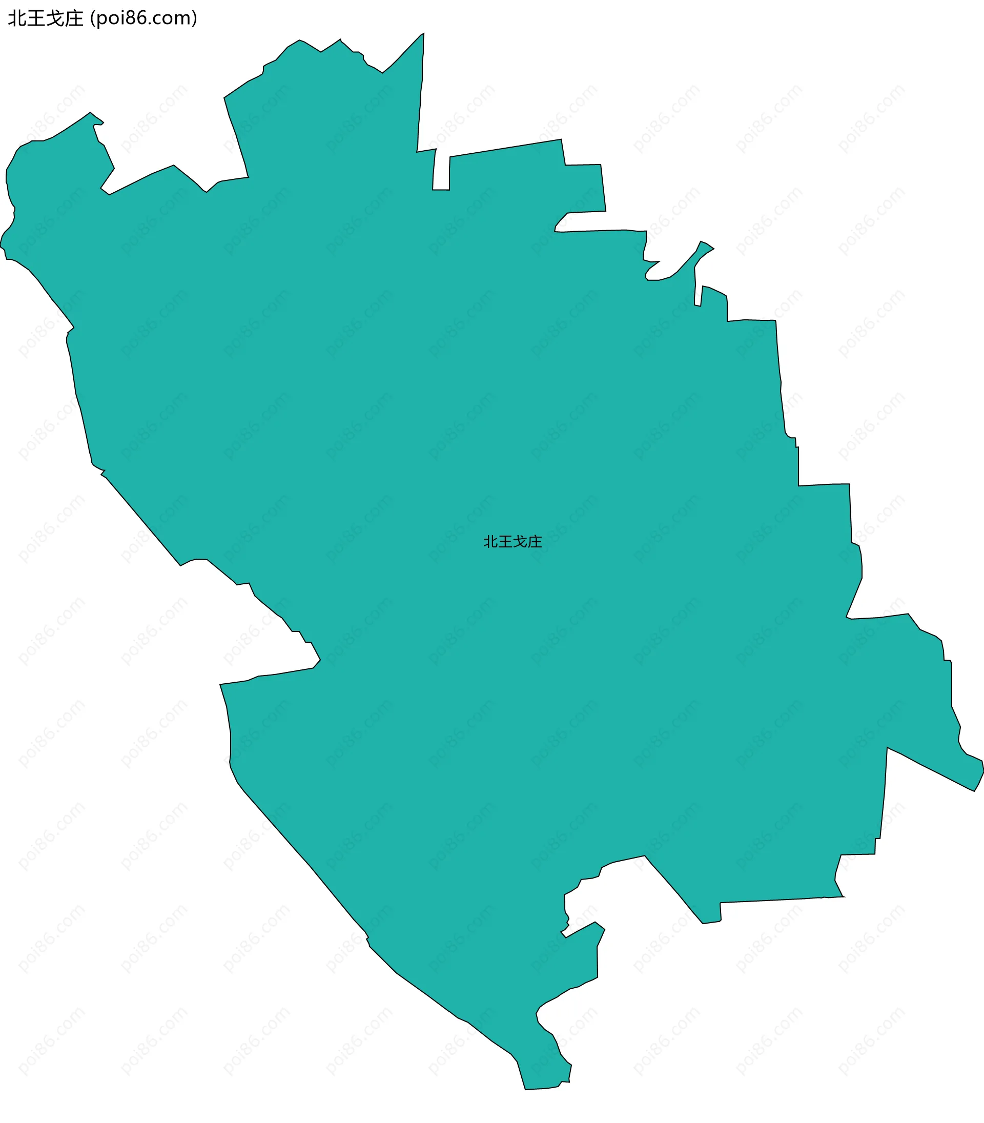 北王戈庄边界地图
