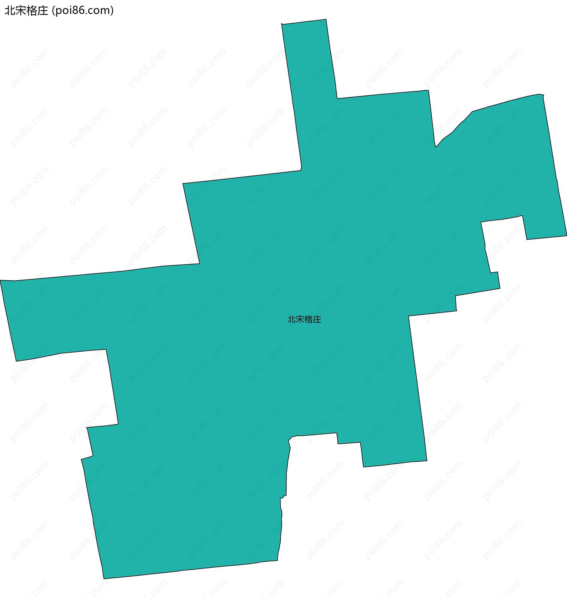 北宋格庄边界地图