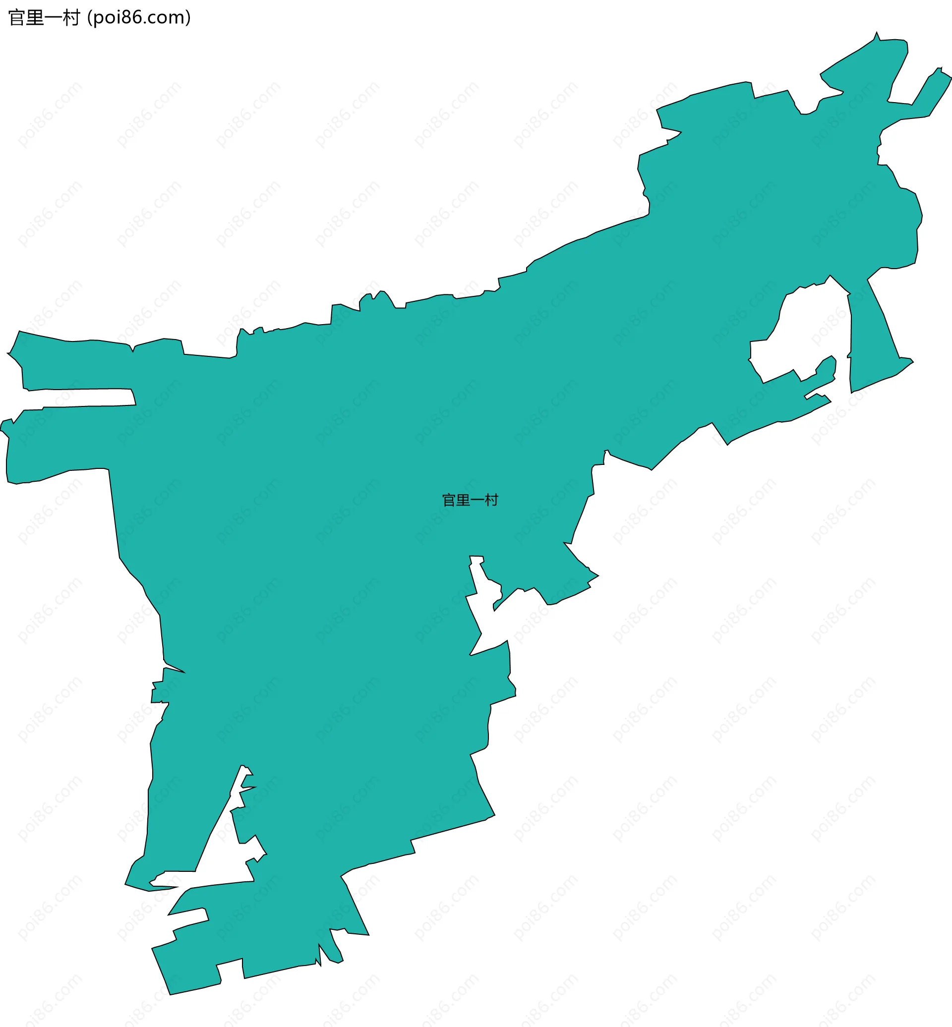 官里一村边界地图
