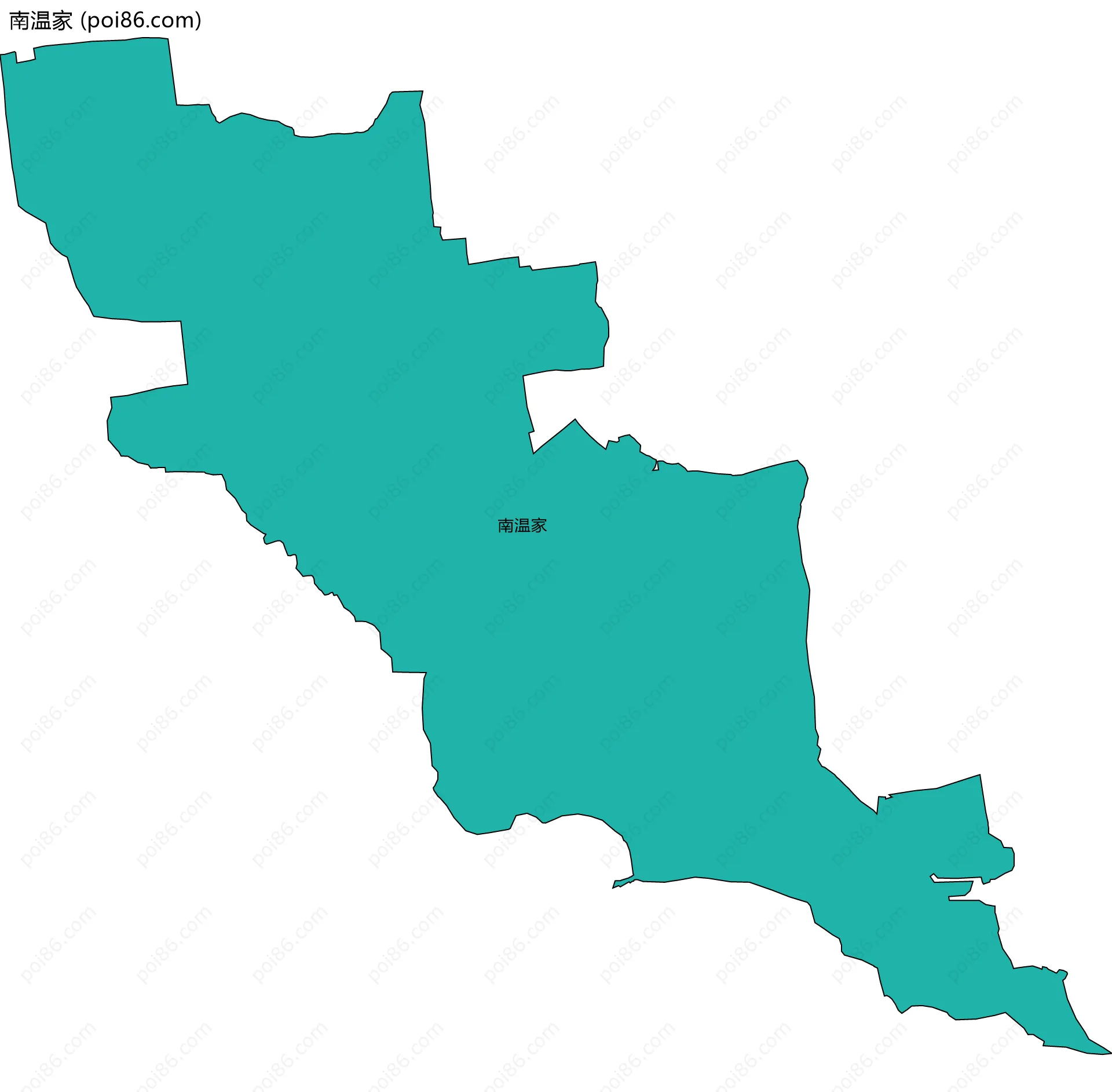 南温家边界地图