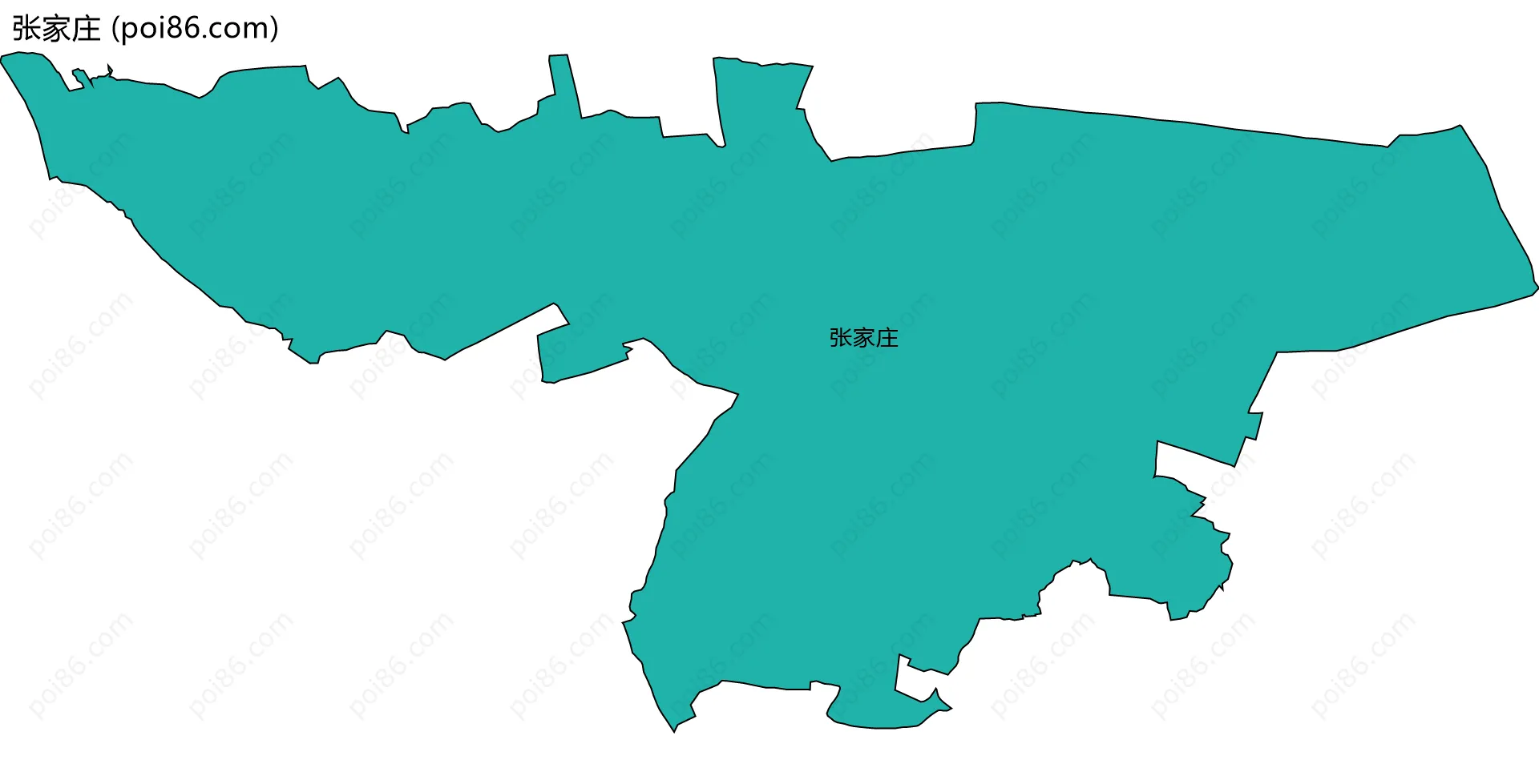 张家庄边界地图