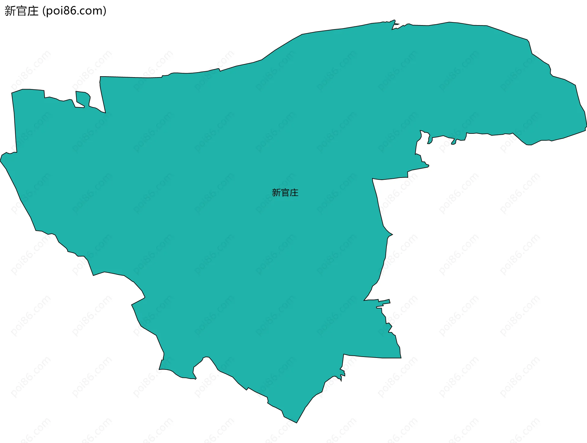 新官庄边界地图