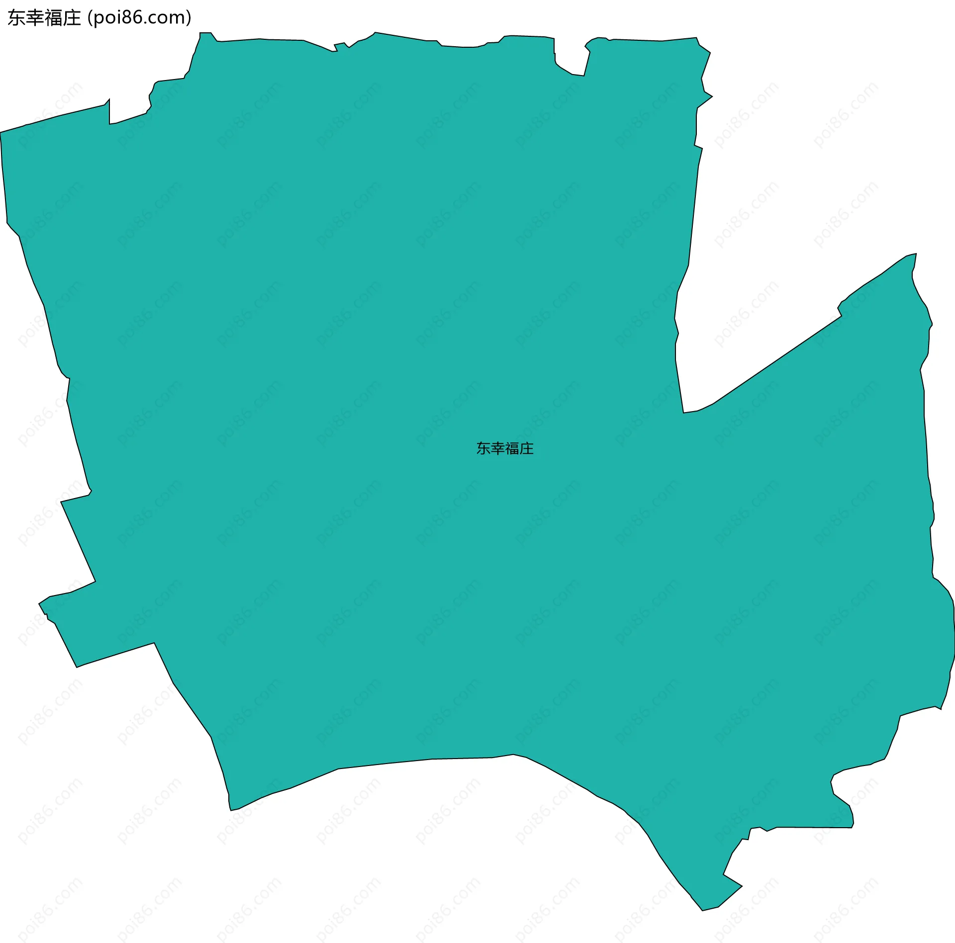 东幸福庄边界地图