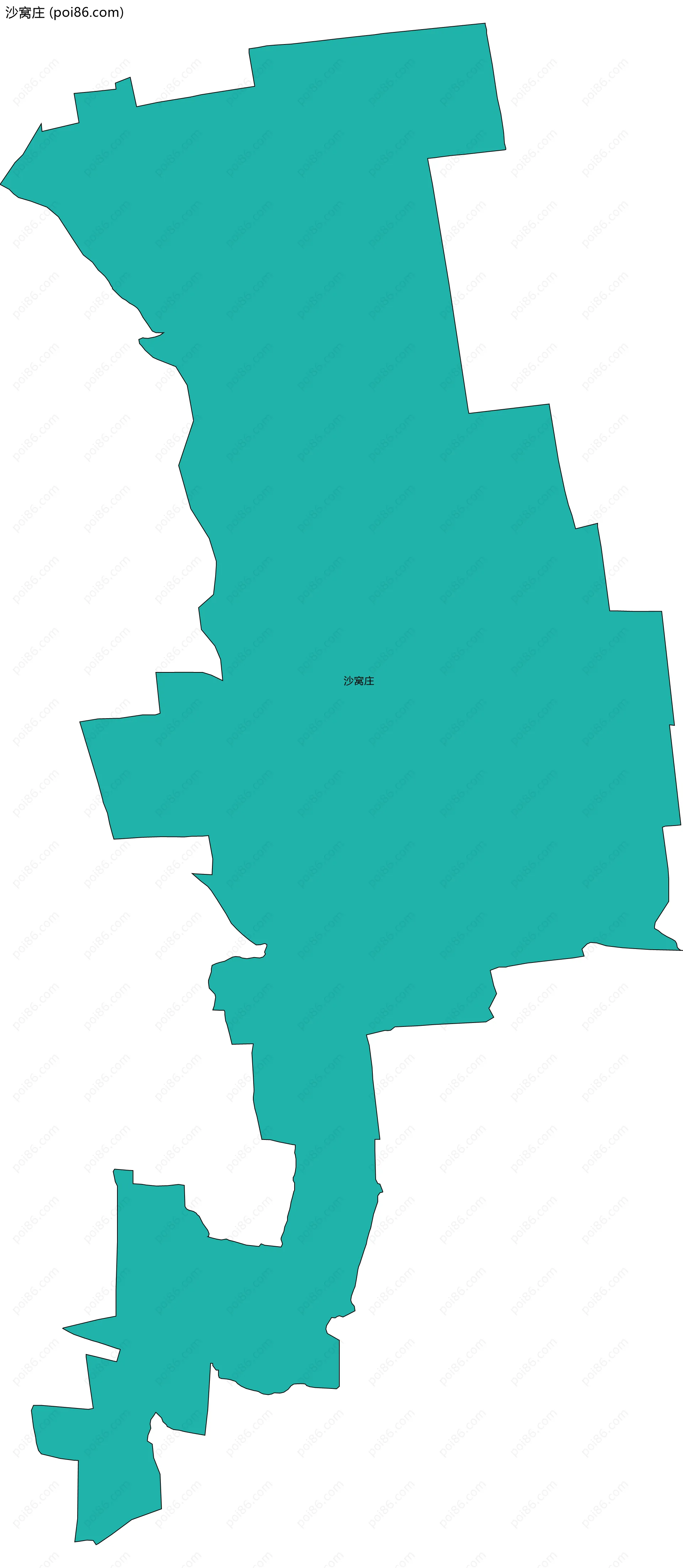 沙窝庄边界地图