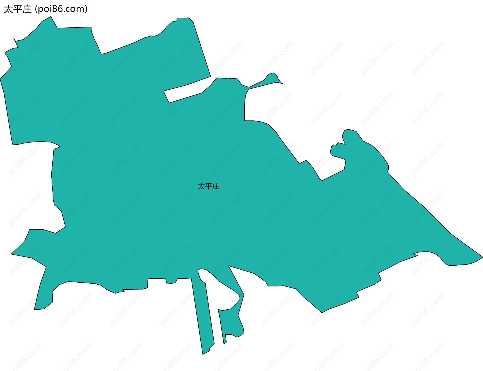 太平庄边界地图