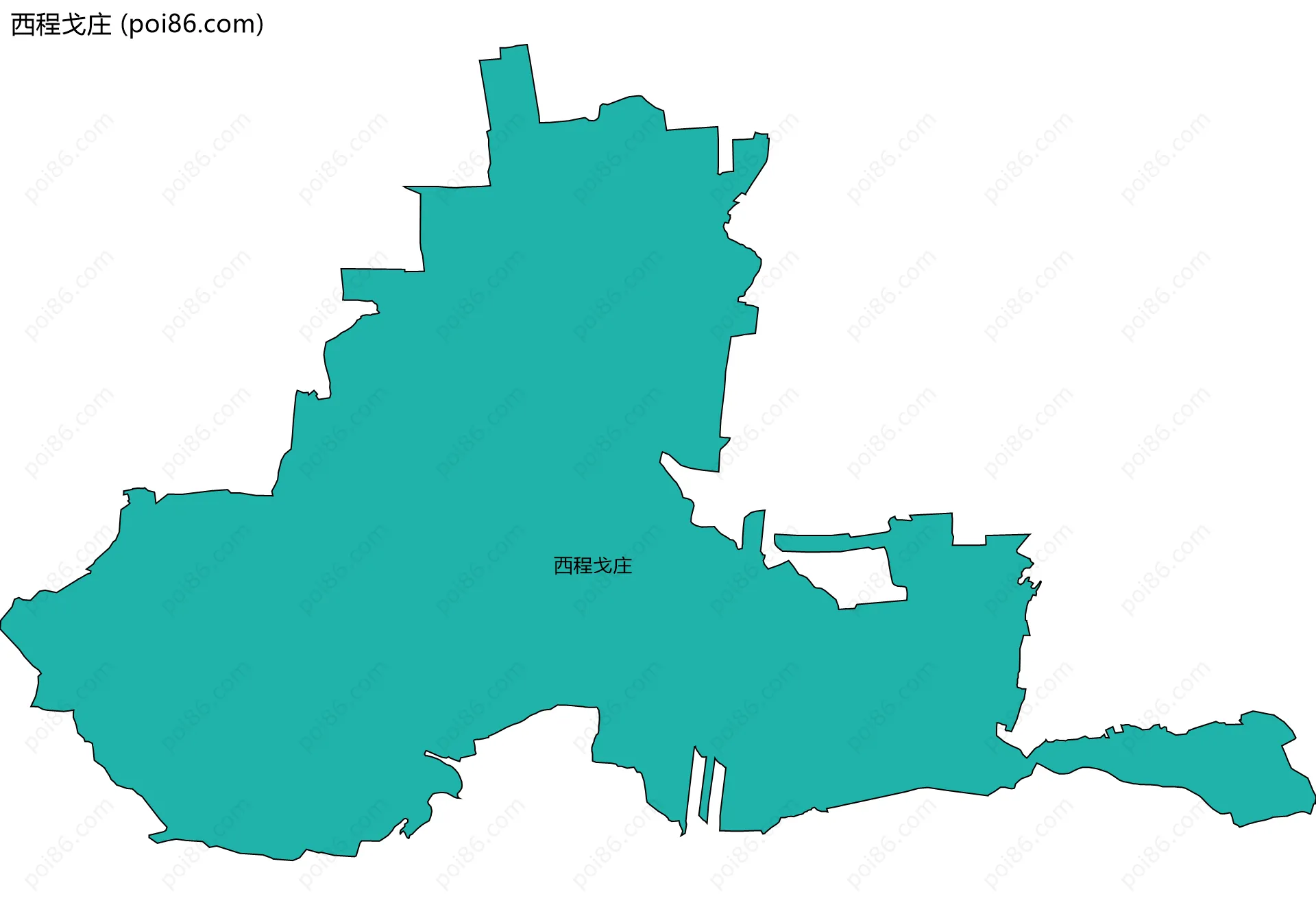 西程戈庄边界地图
