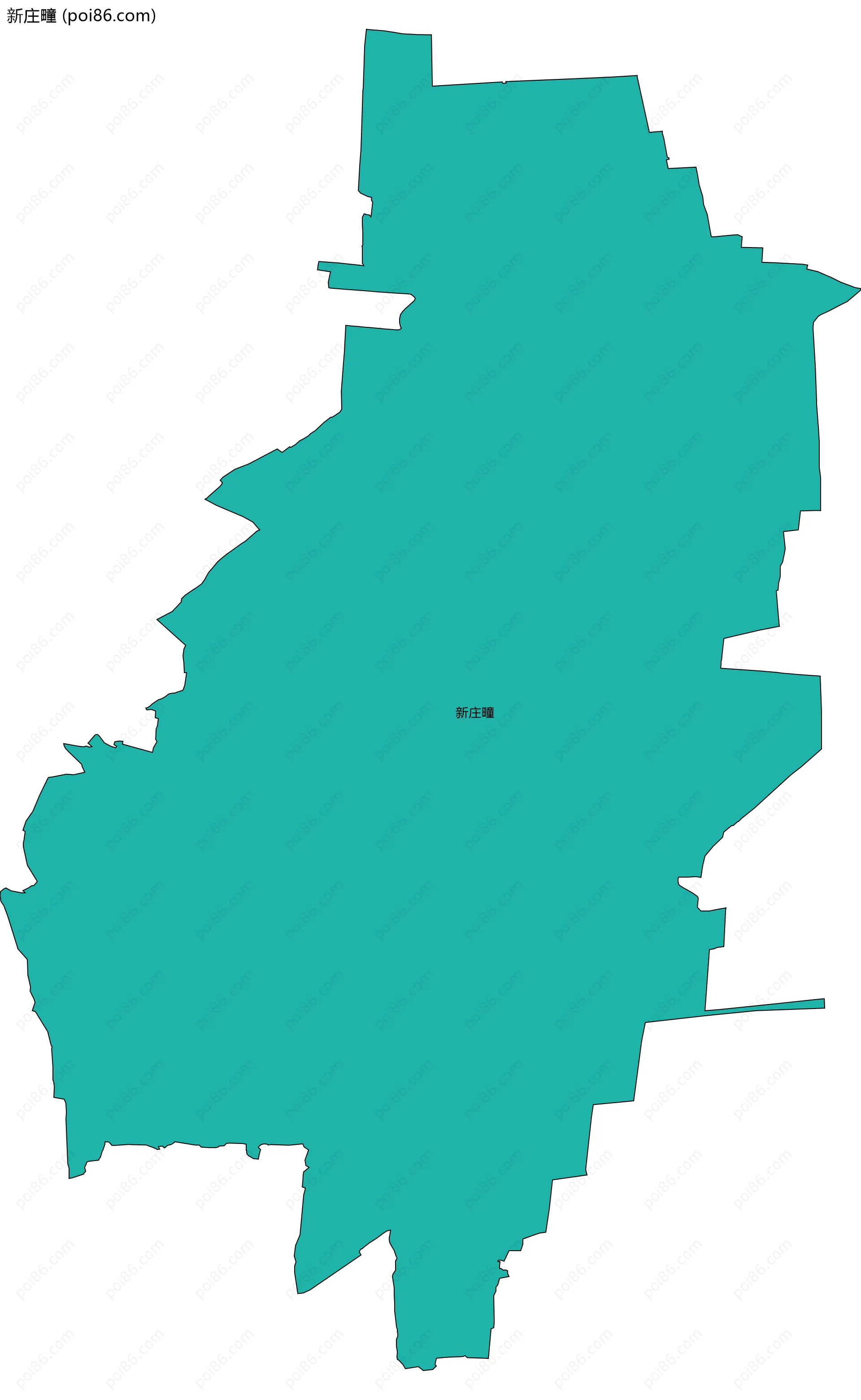 新庄疃边界地图