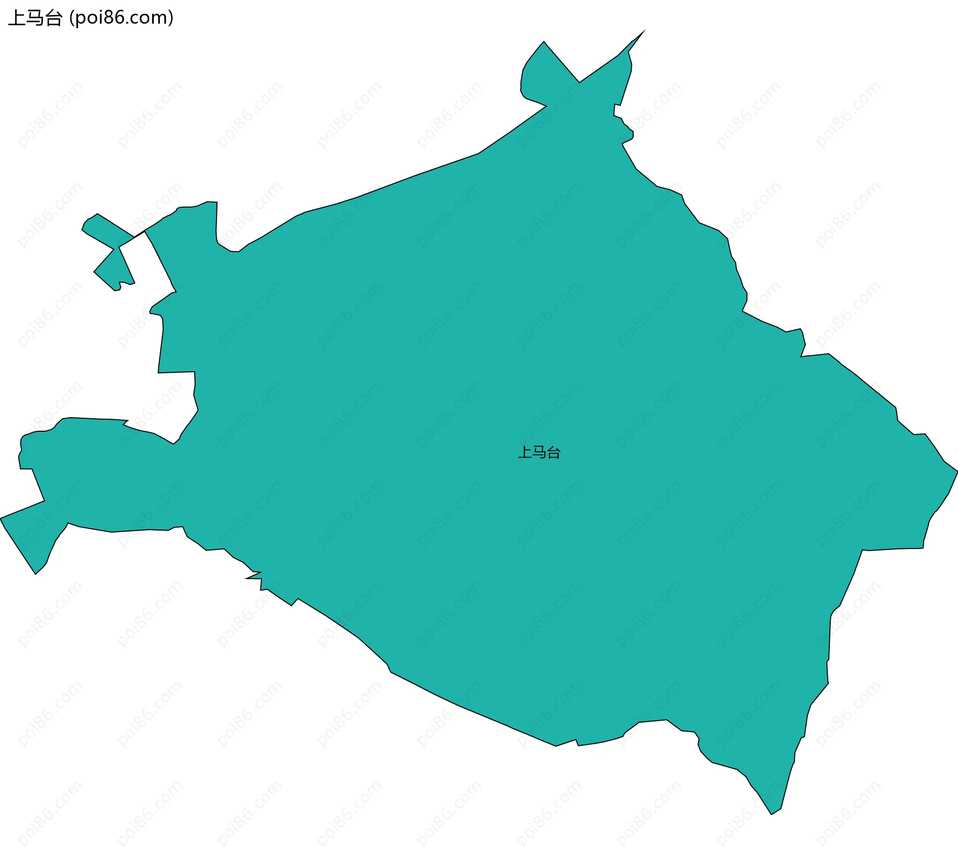 上马台边界地图