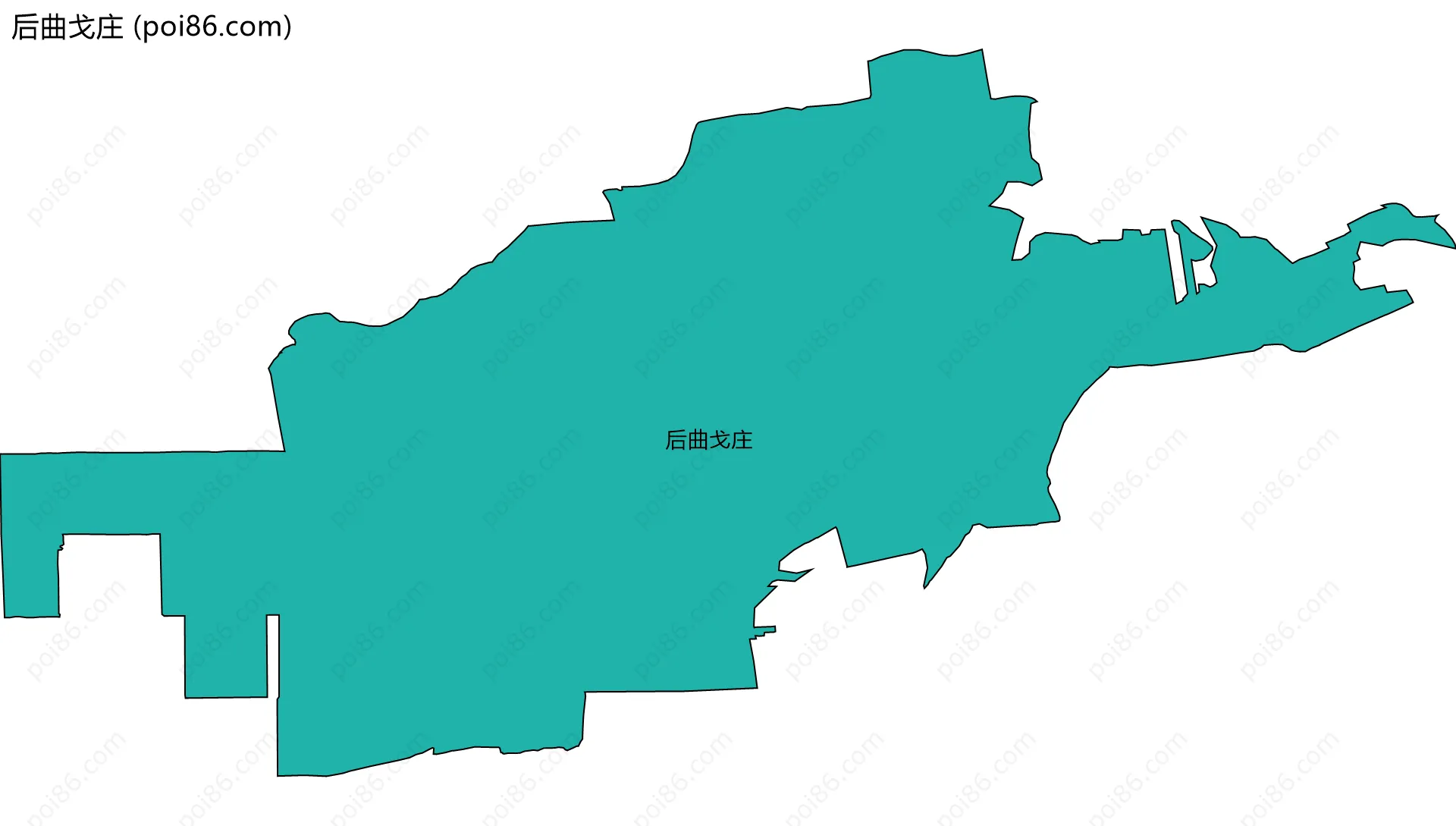 后曲戈庄边界地图