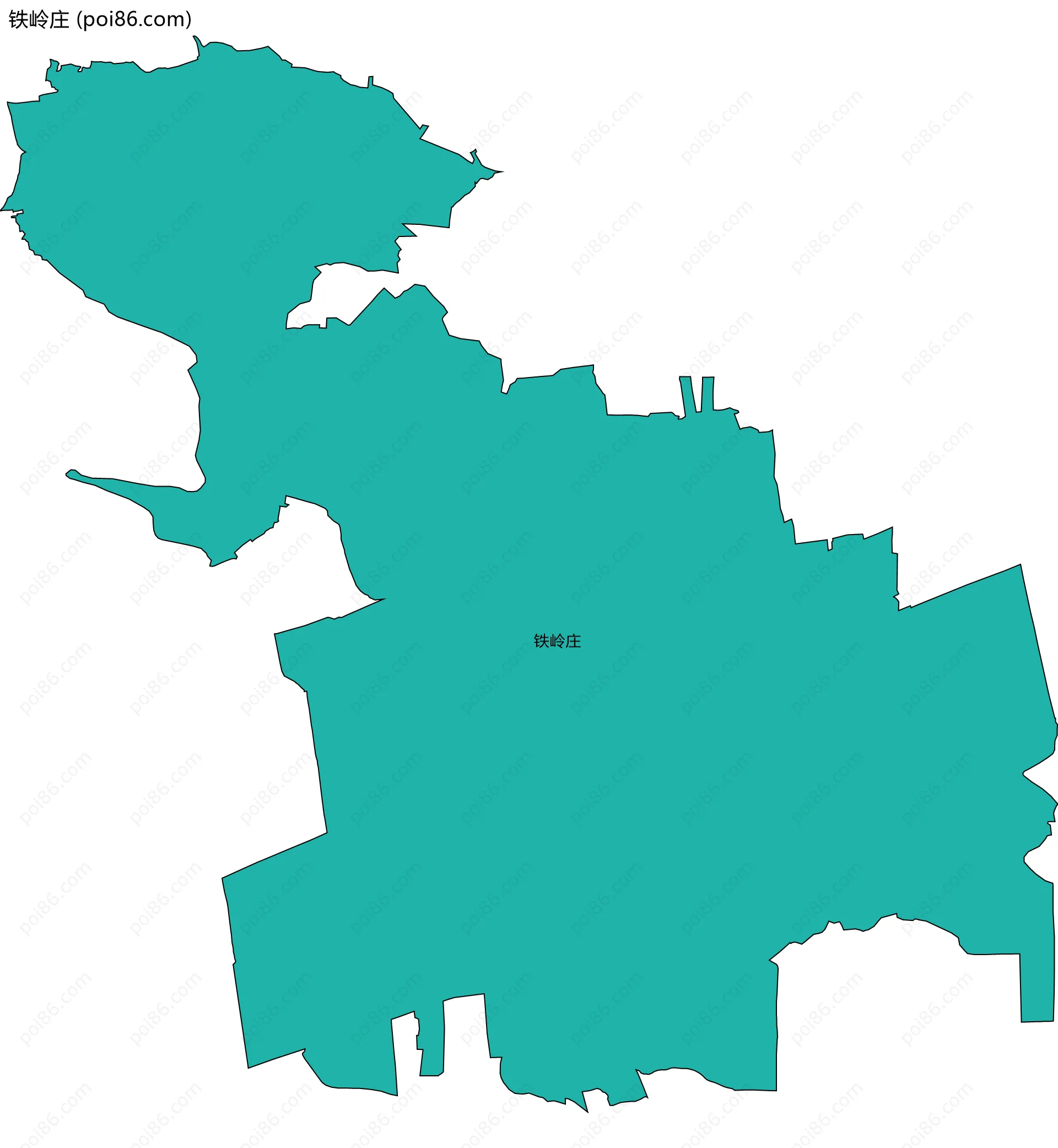 铁岭庄边界地图