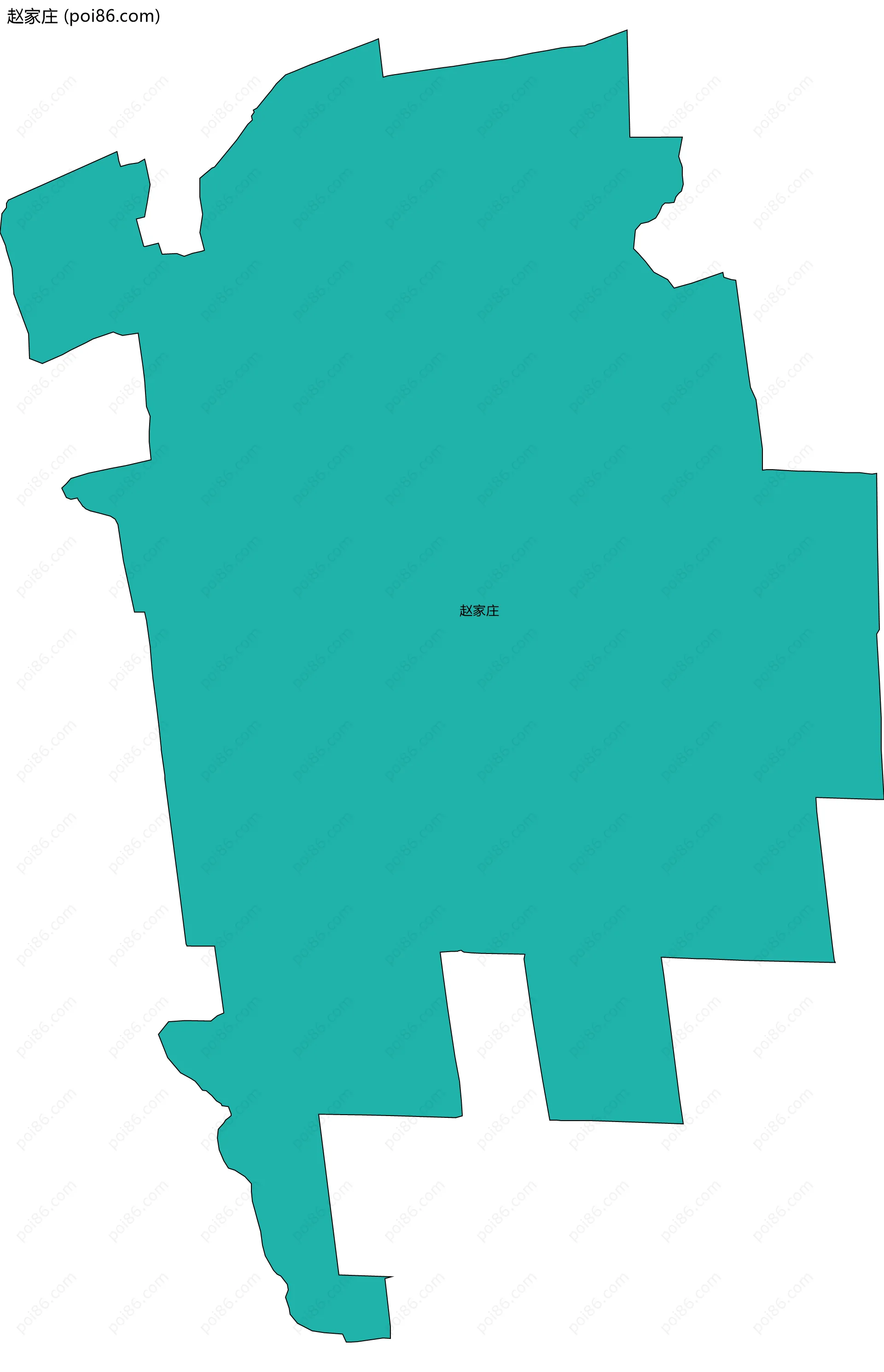 赵家庄边界地图
