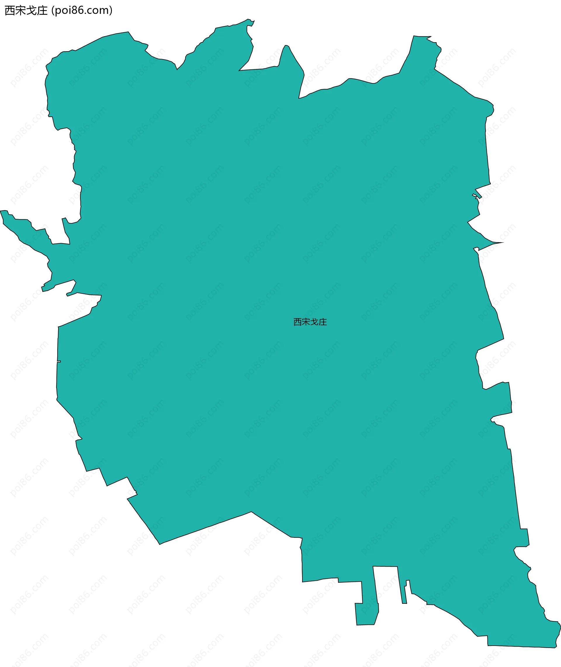 西宋戈庄边界地图