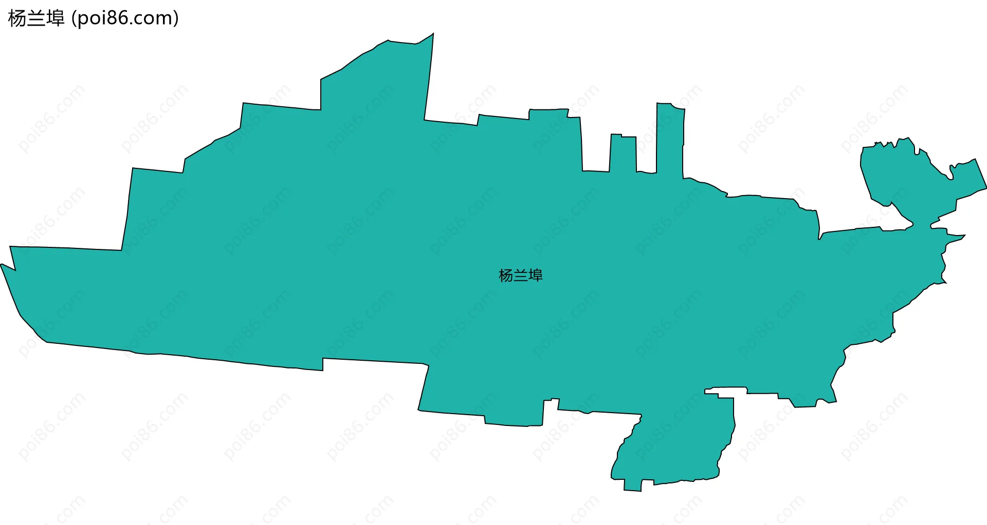 杨兰埠边界地图