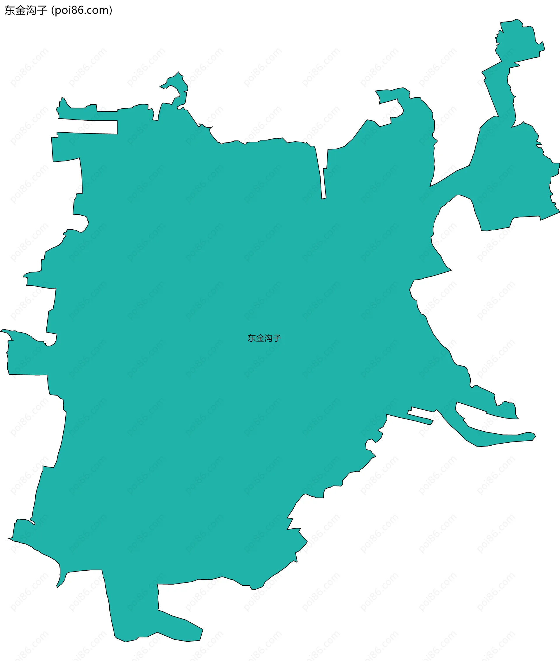 东金沟子边界地图
