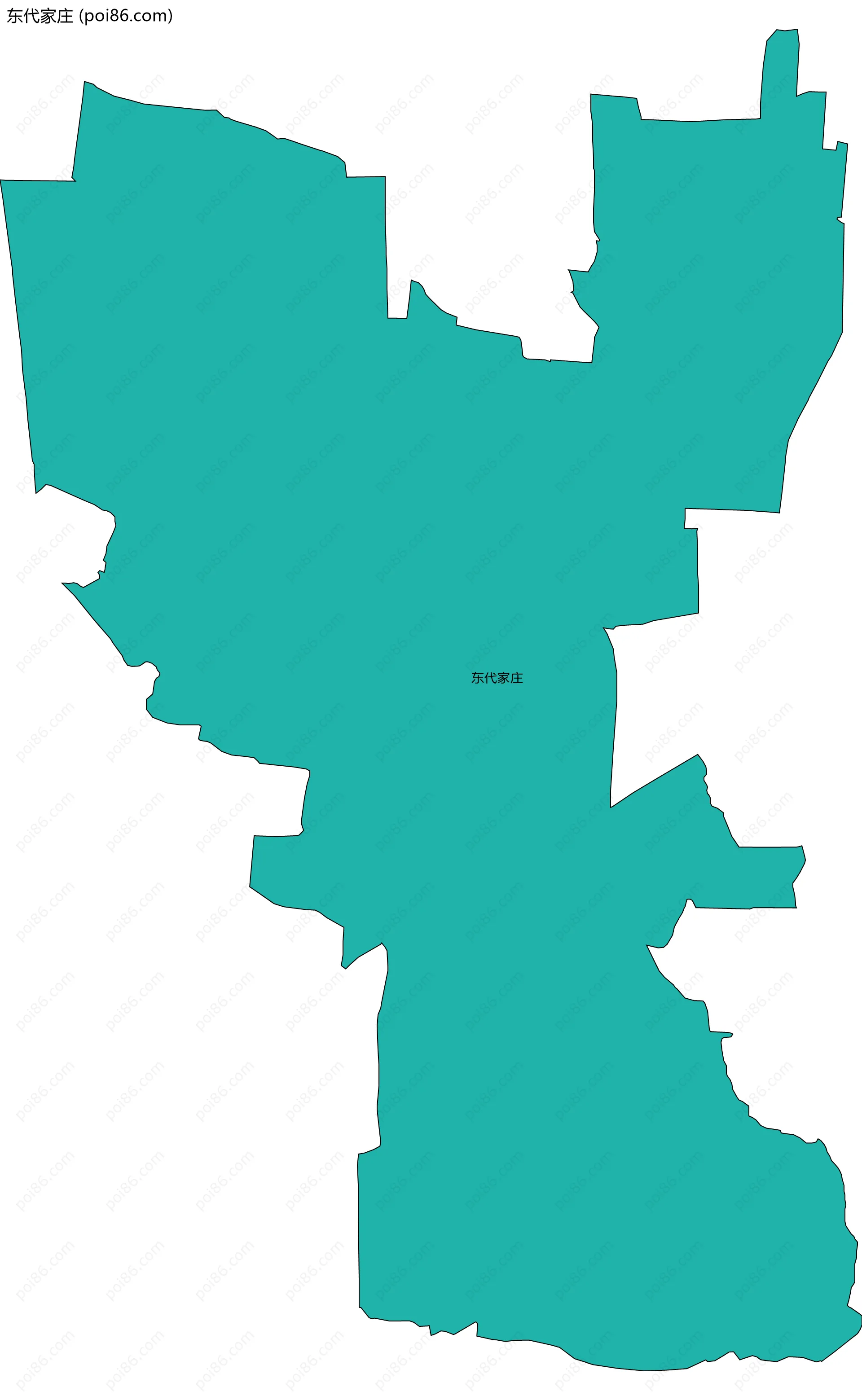 东代家庄边界地图