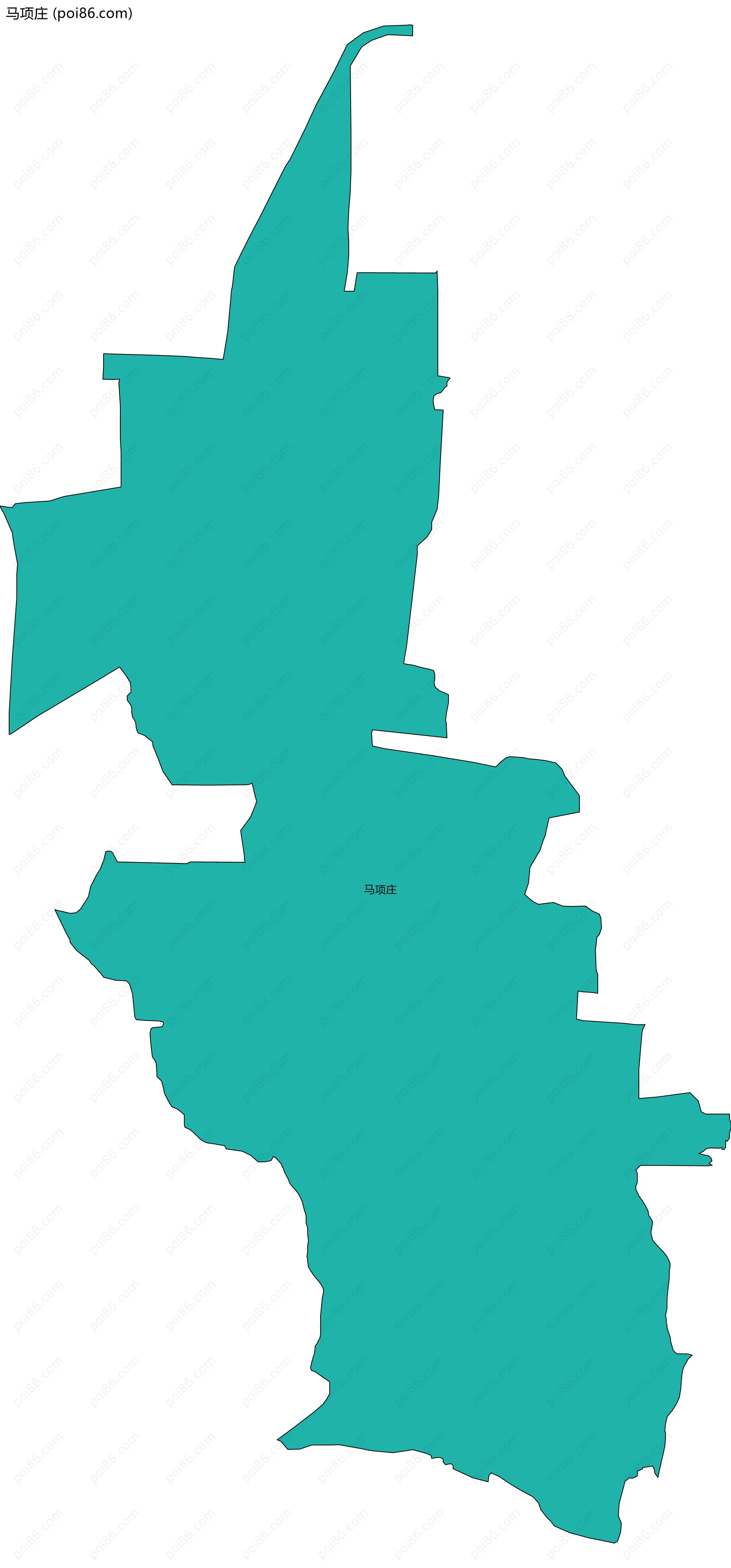 马项庄边界地图