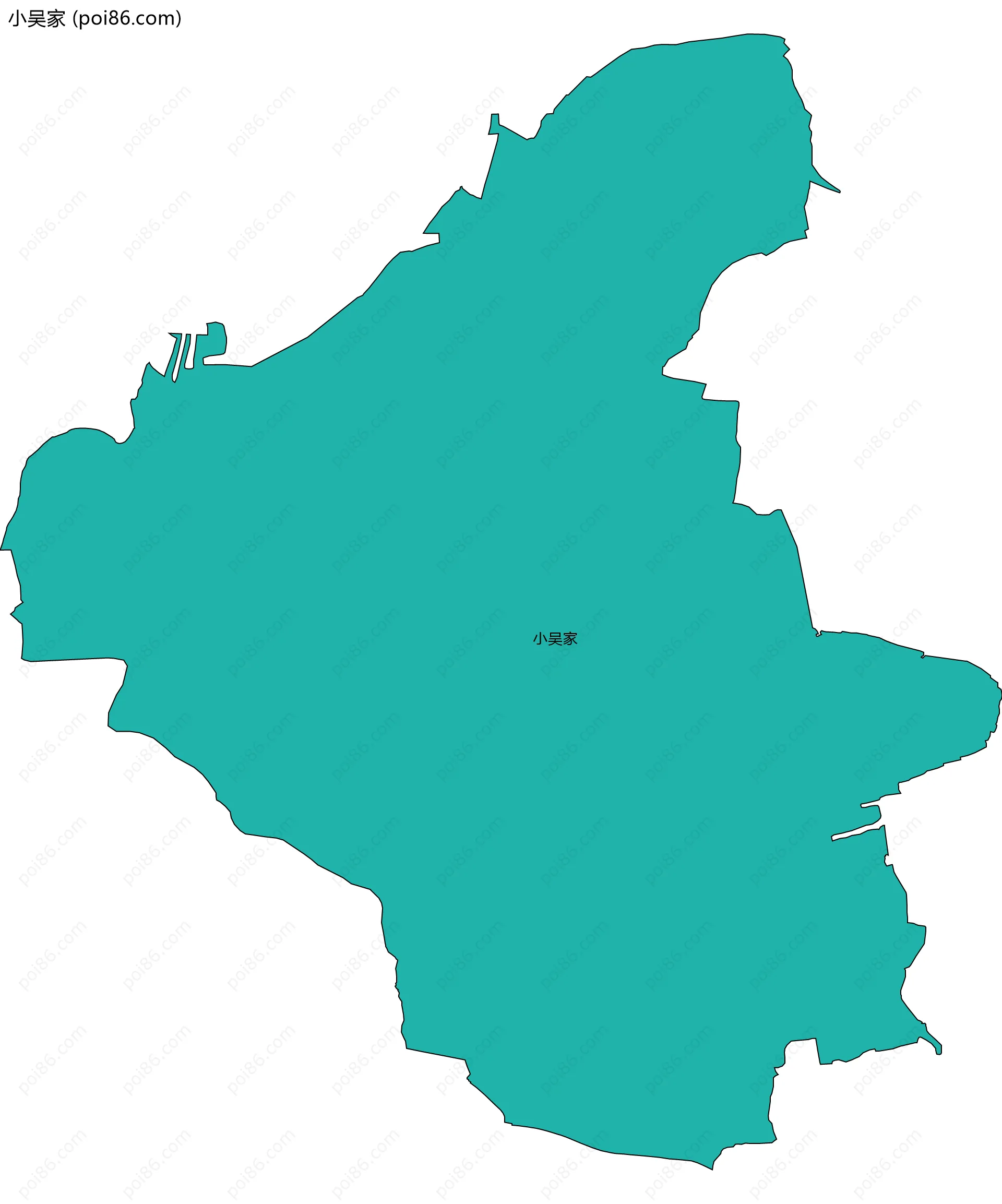 小吴家边界地图