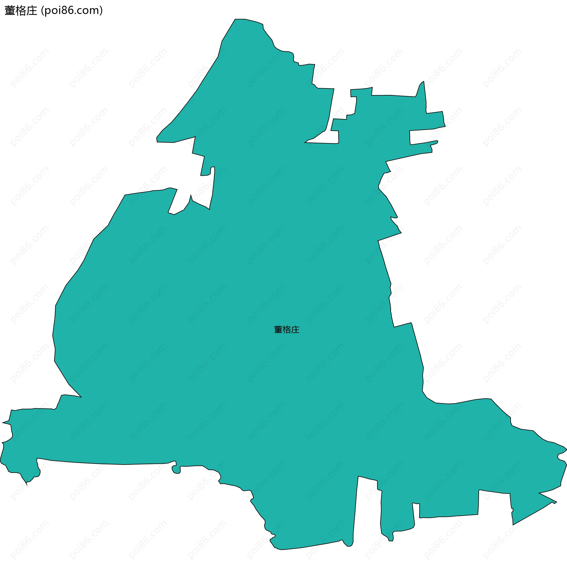 董格庄边界地图