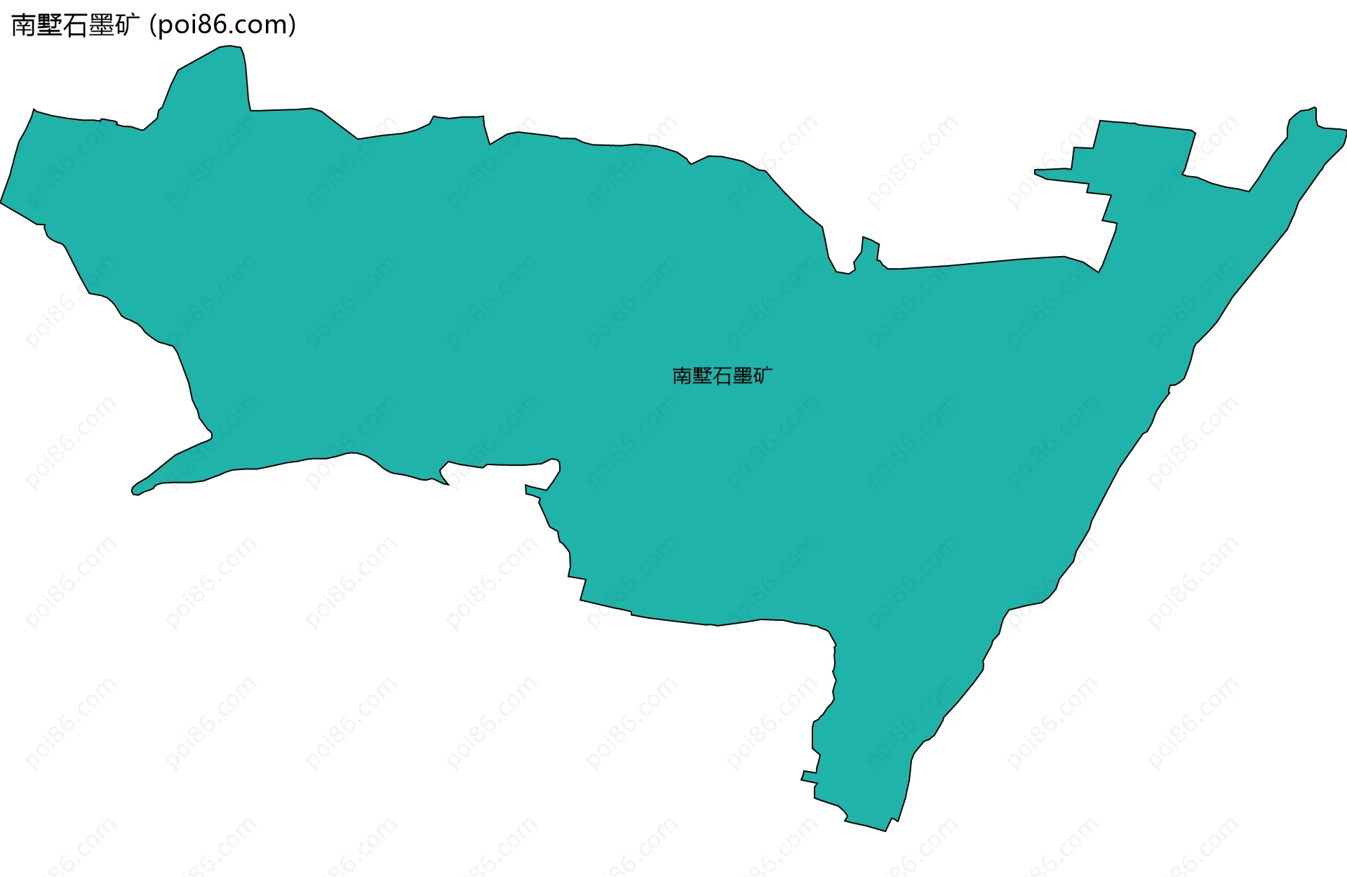 南墅石墨矿边界地图