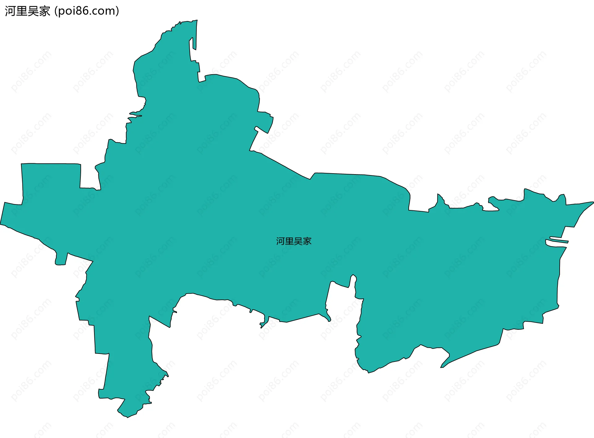 河里吴家边界地图