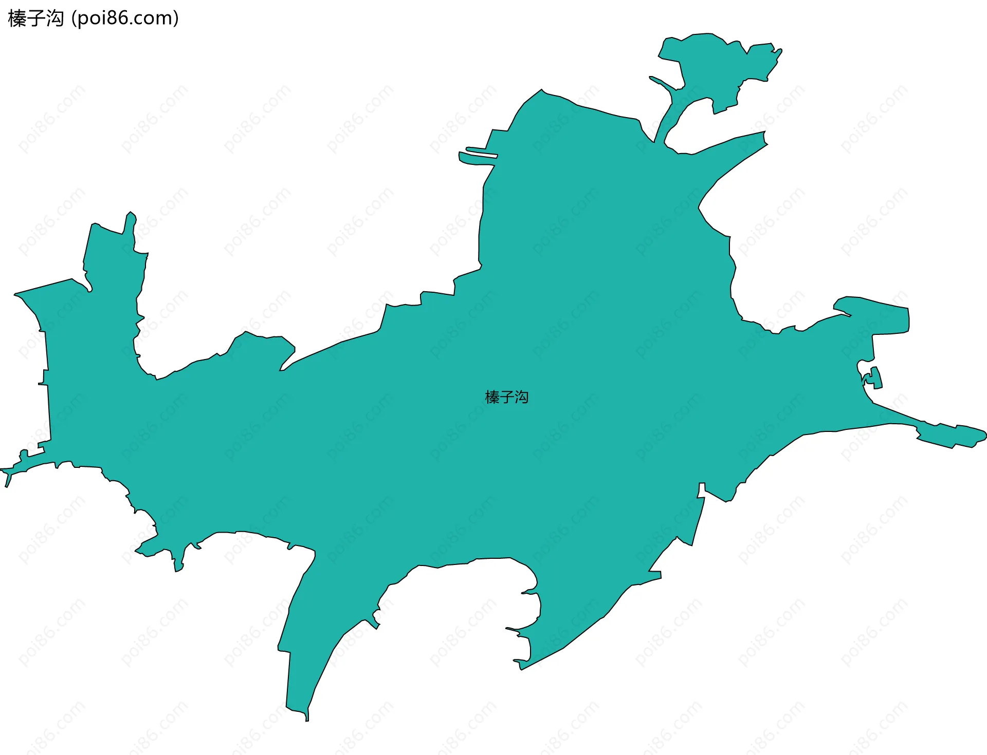 榛子沟边界地图