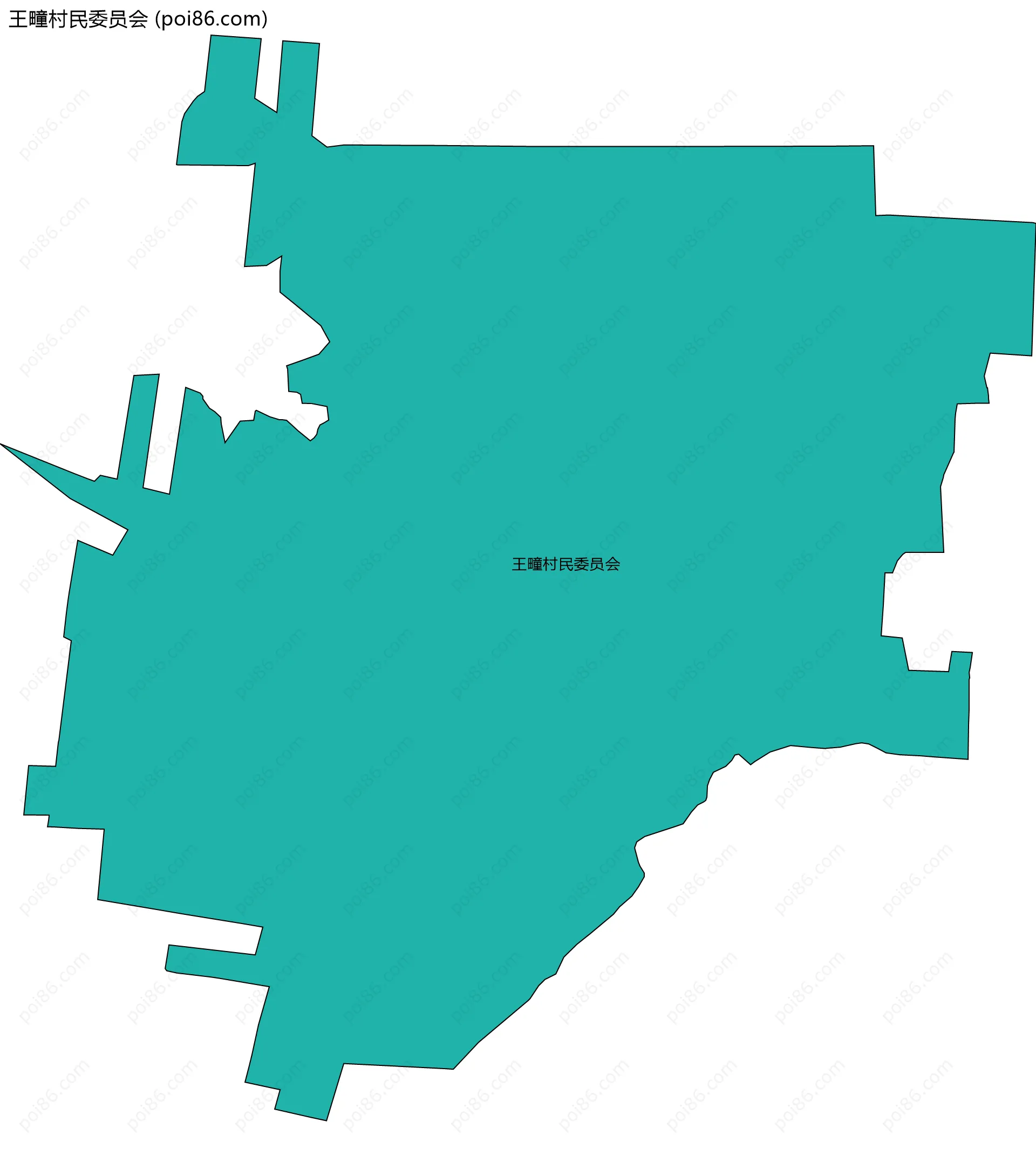 王疃村民委员会边界地图