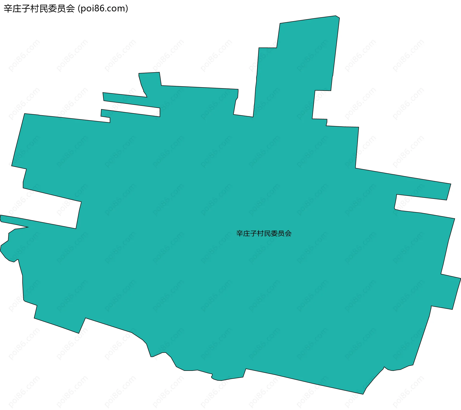 辛庄子村民委员会边界地图