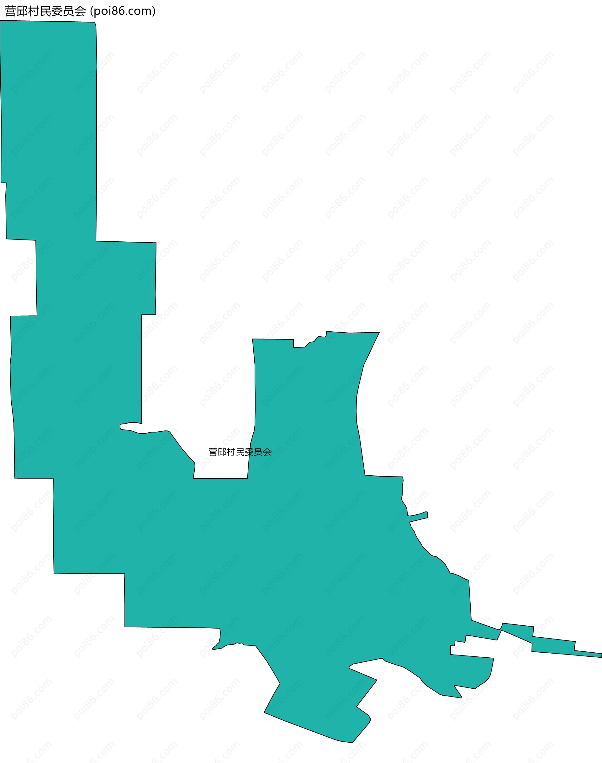 营邱村民委员会边界地图