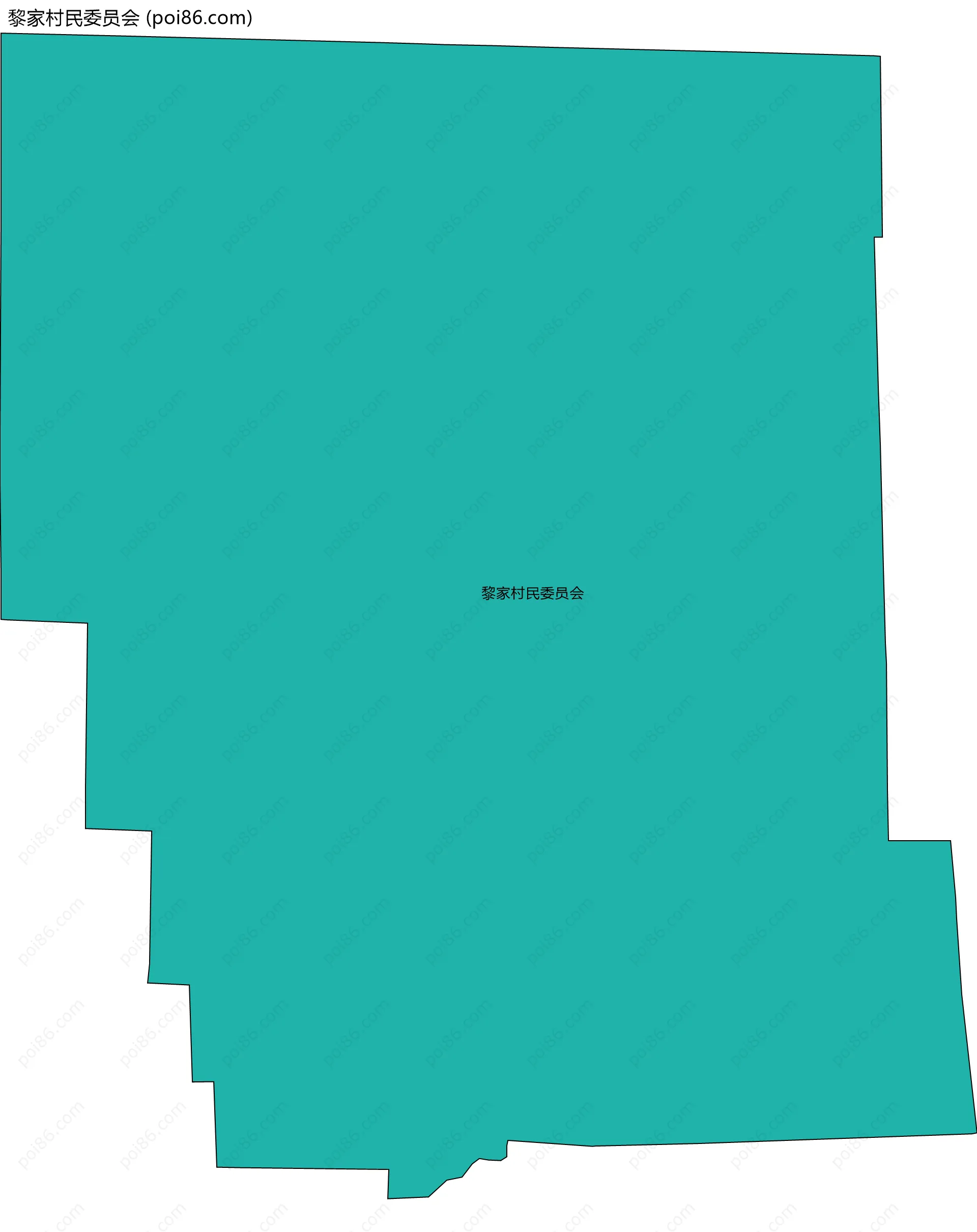 黎家村民委员会边界地图