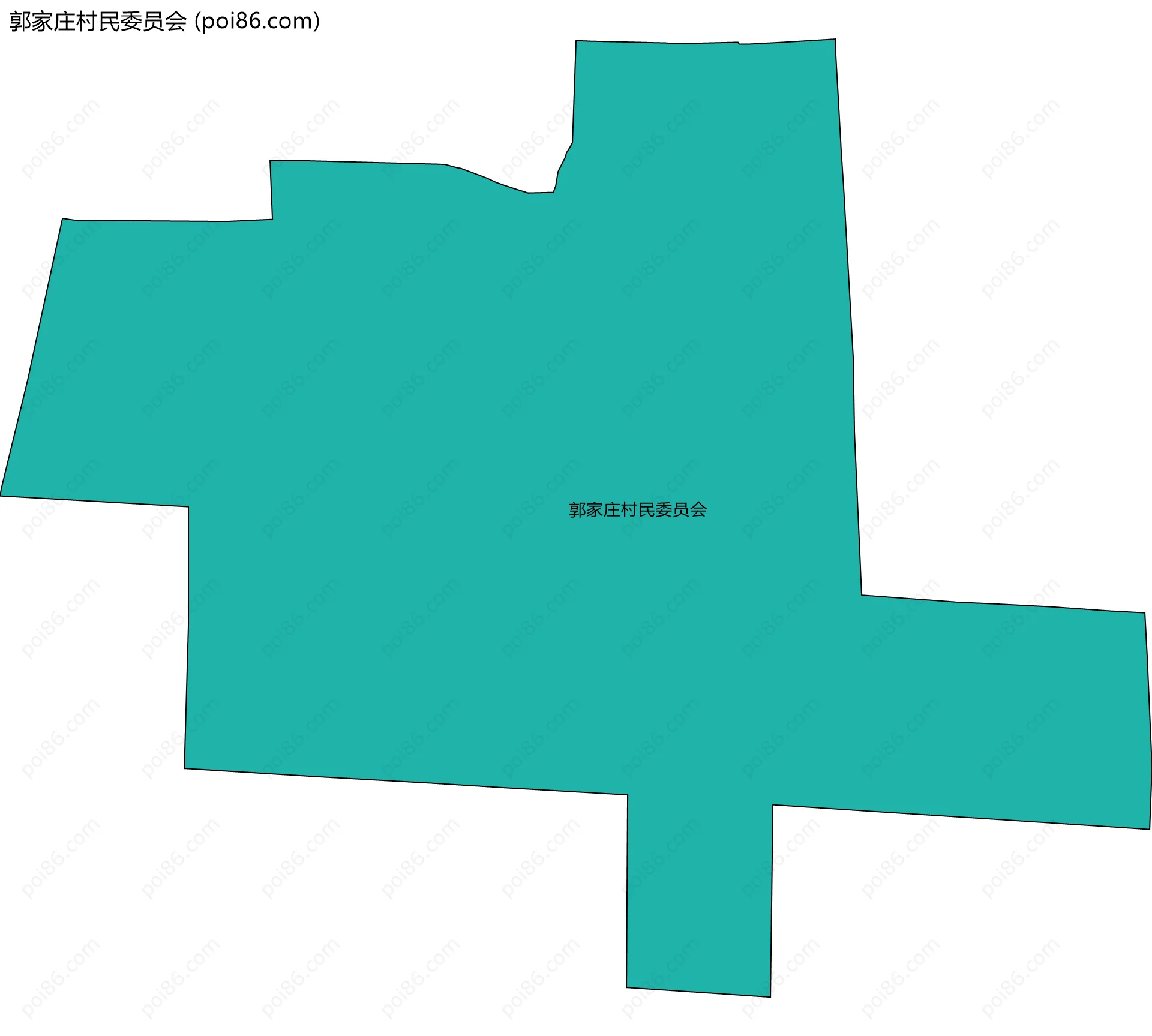 郭家庄村民委员会边界地图